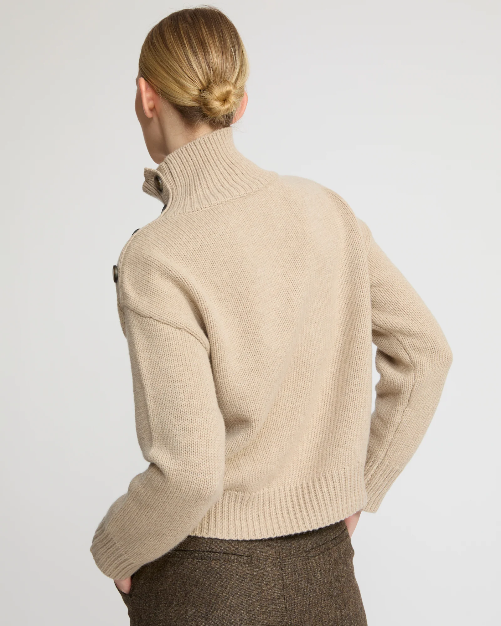 Pull oversize court en maille - Image 5