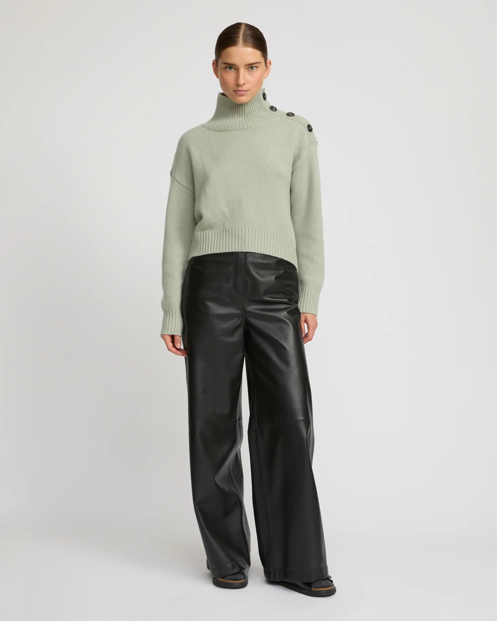 Pull oversize court en maille - Image 3