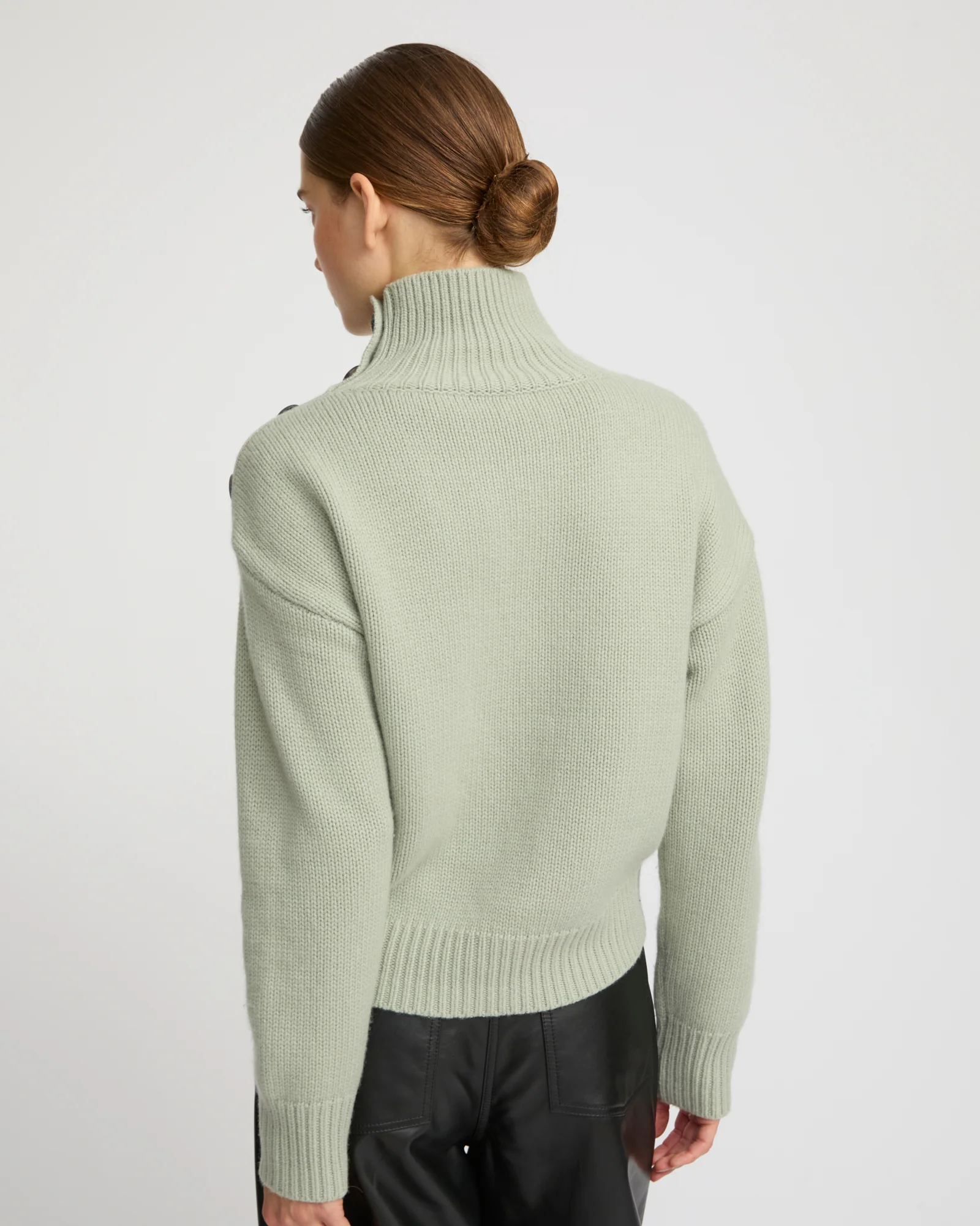 Pull oversize court en maille - Image 4