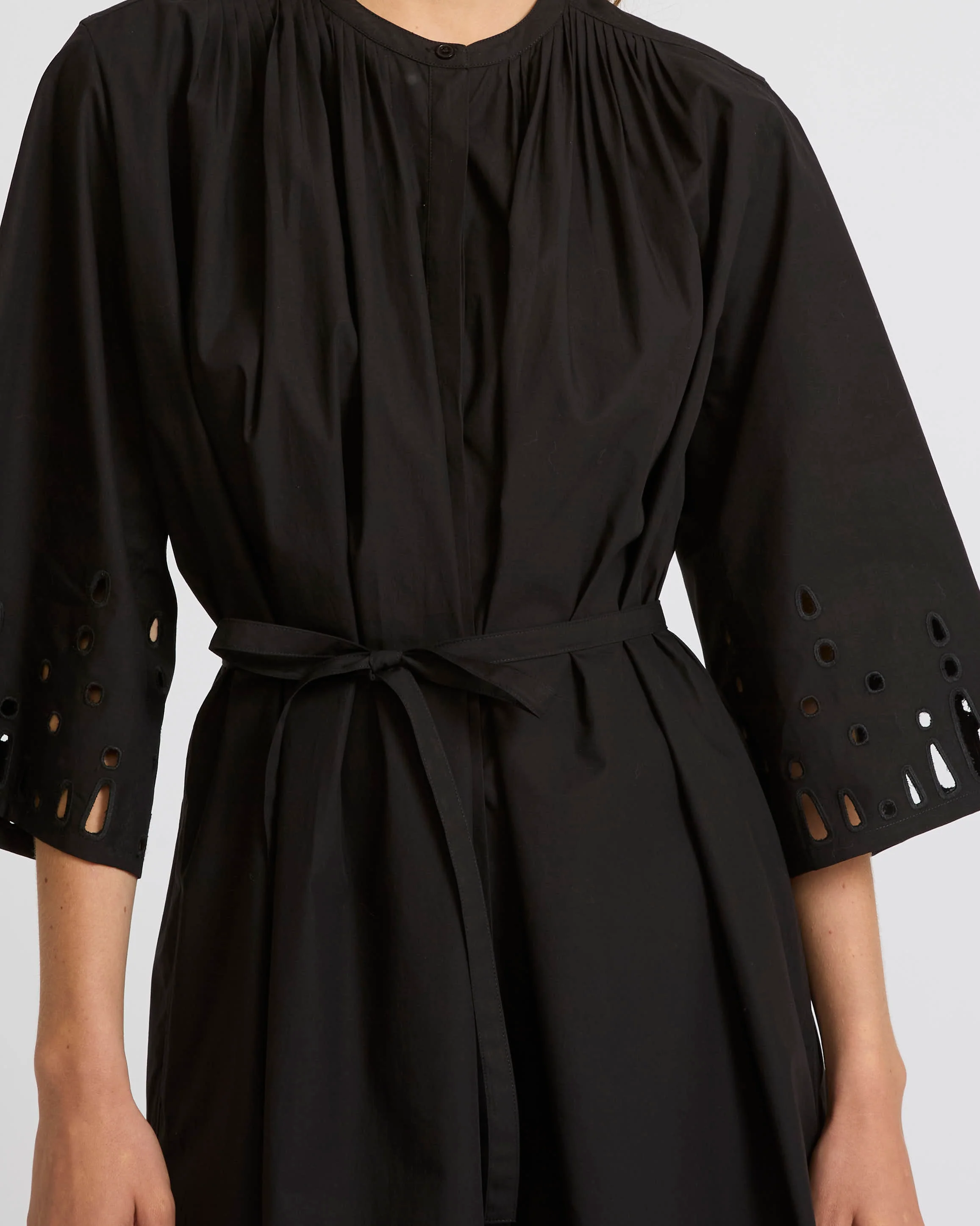 Robe en popeline de coton avec broderie anglaise - Image 3