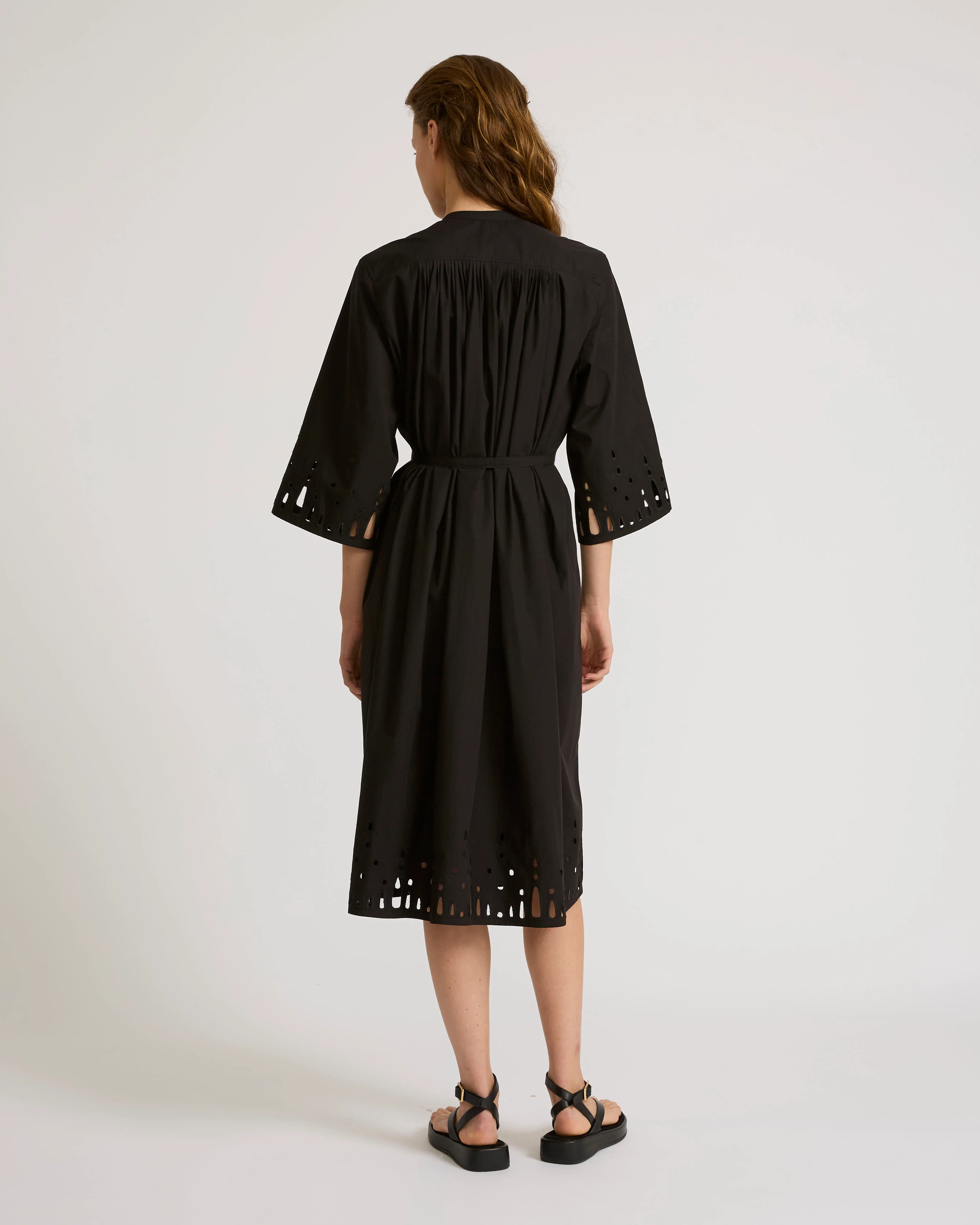 Robe en popeline de coton avec broderie anglaise - Image 4