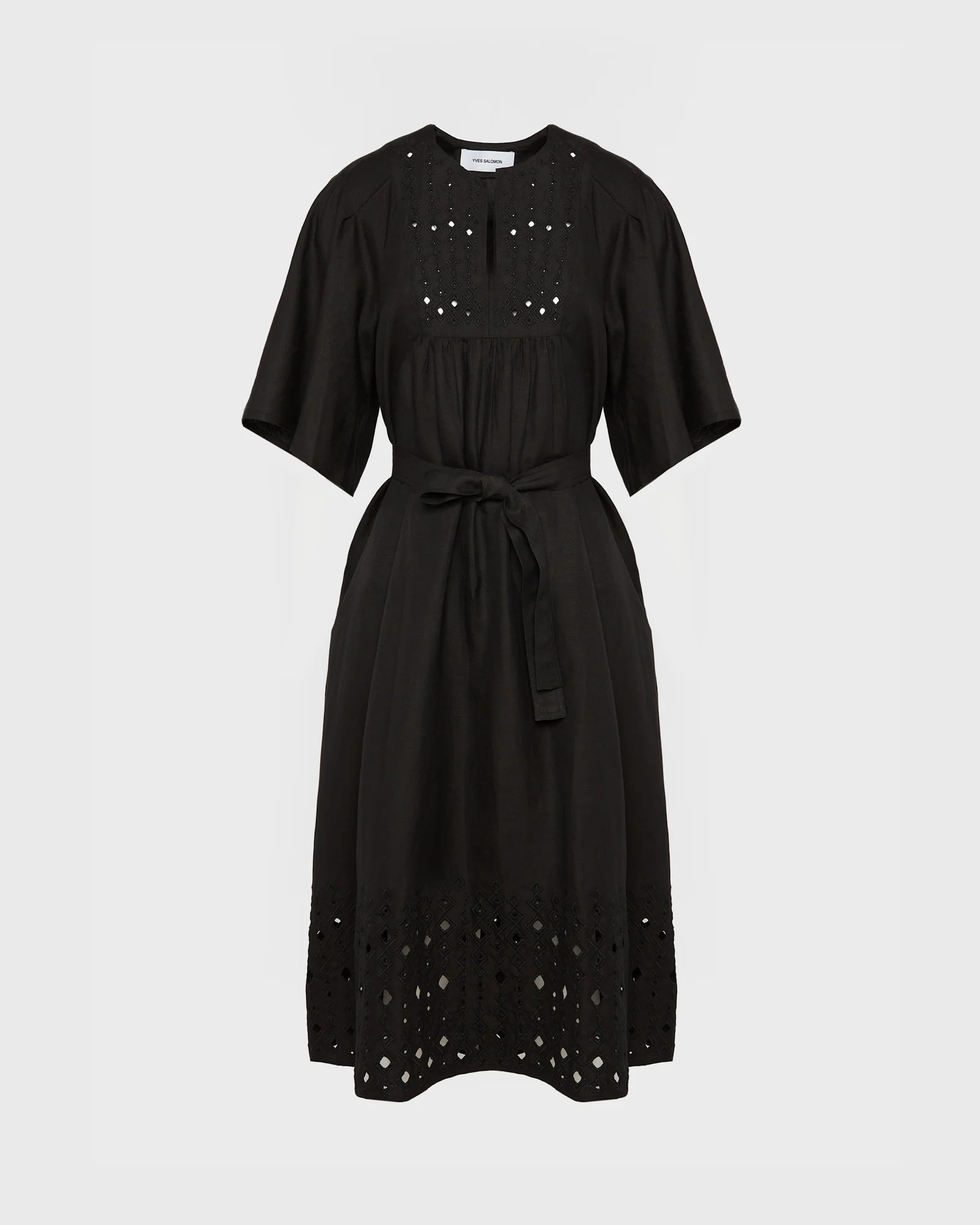 Robe fluide en lin brodé - Image 5