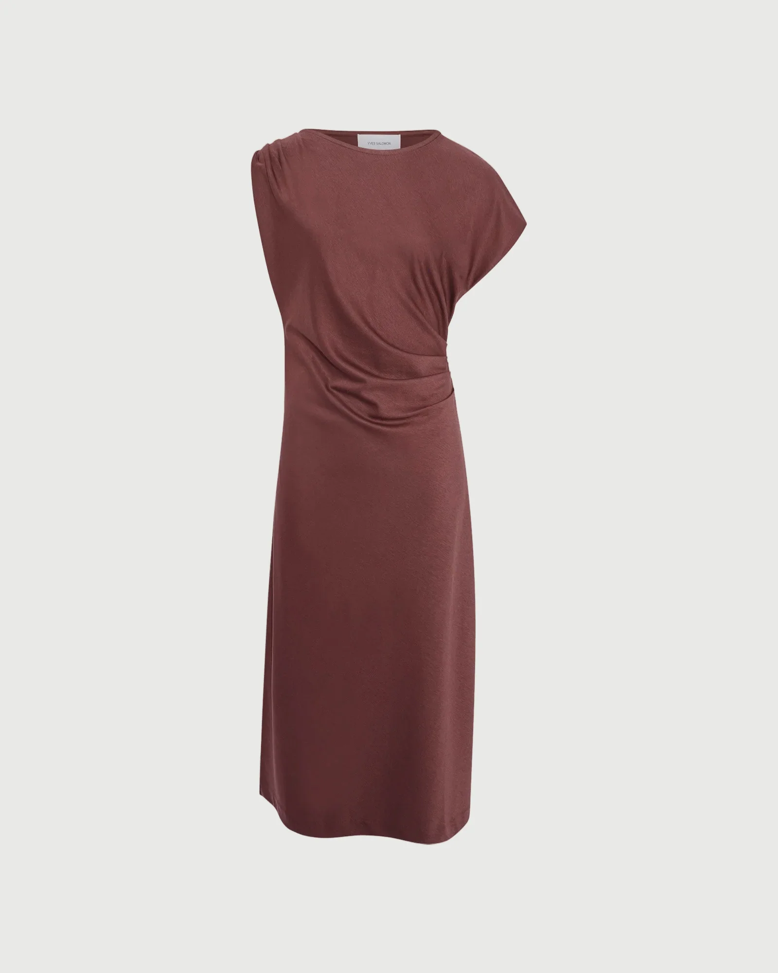 Robe asymétrique en jersey de coton et soie - Image 4