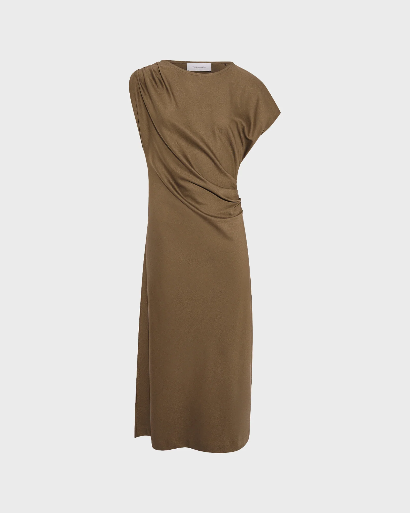 Robe asymétrique en jersey de coton et soie - Image 4