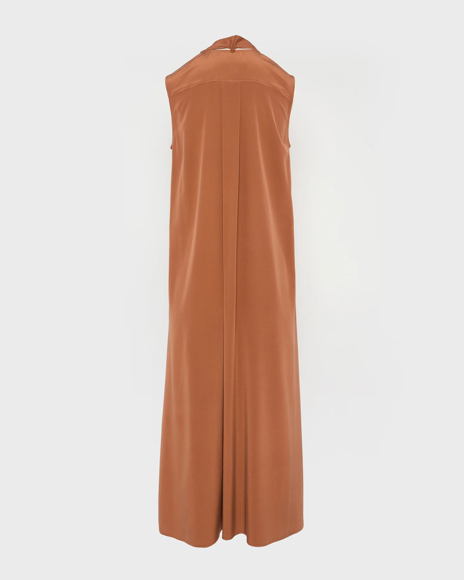 Robe longue fluide en crêpe de soie - Image 6