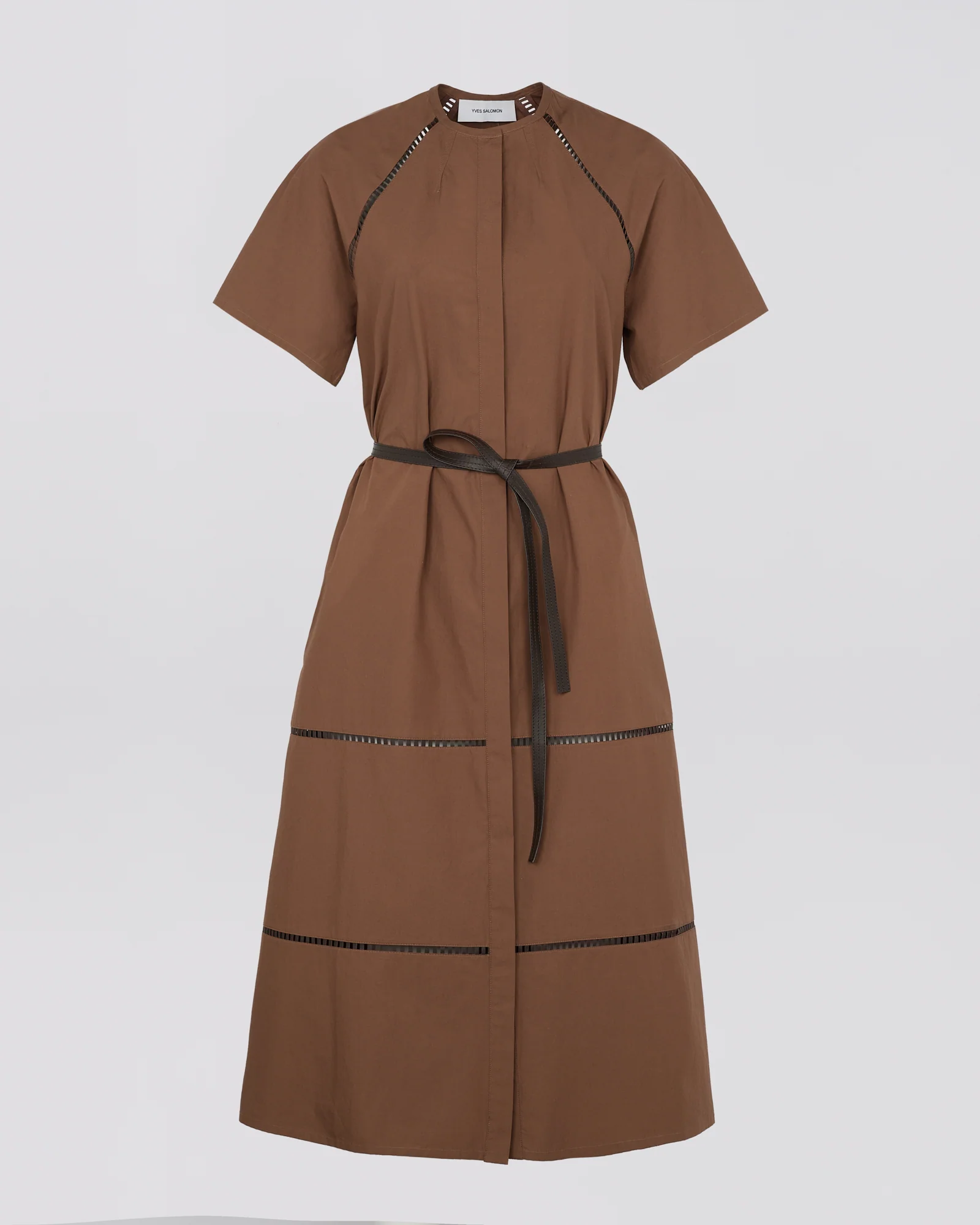 Robe midi en popeline jour échelle - Image 5