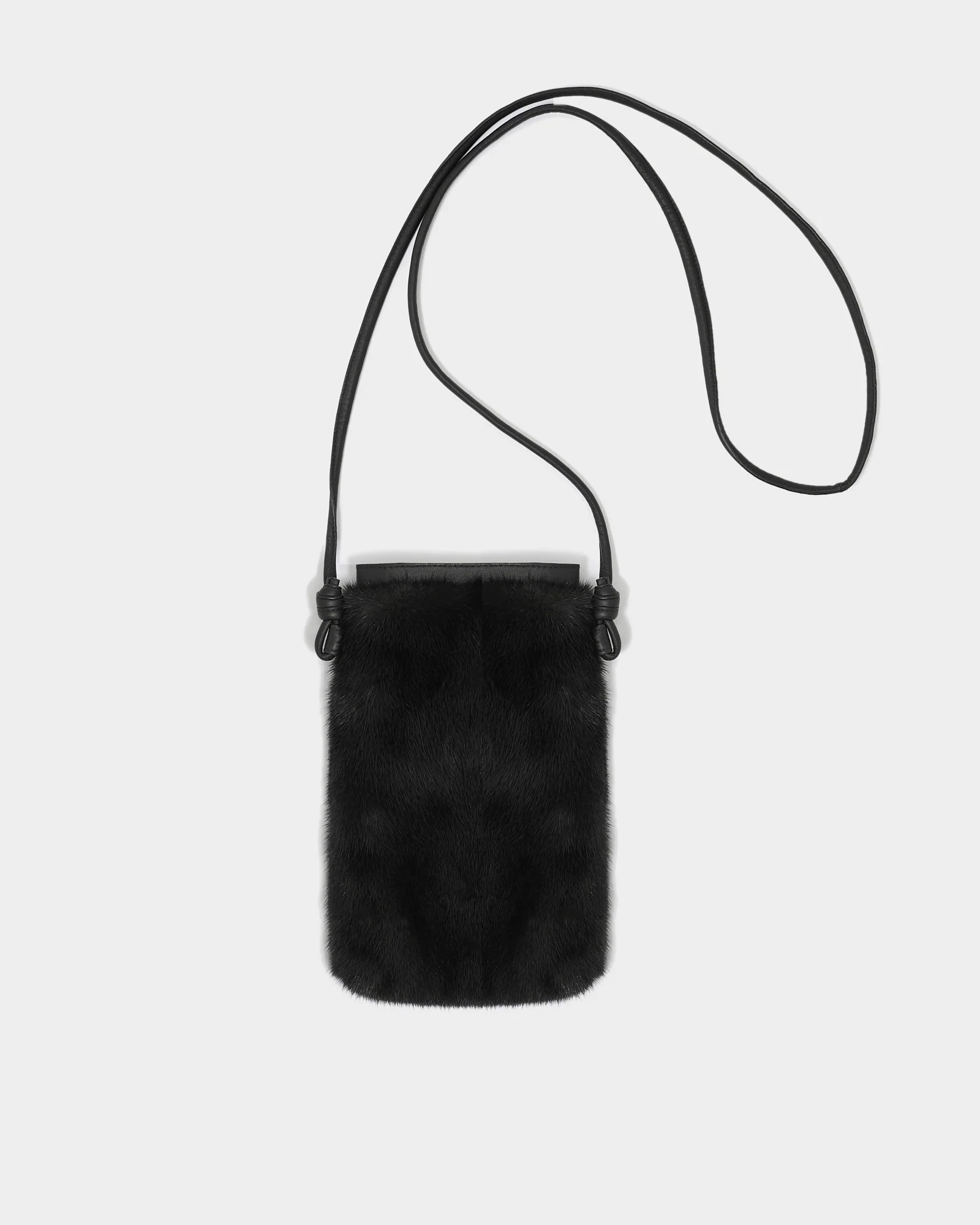 Sac en fourrure de vison et cuir - Image 3