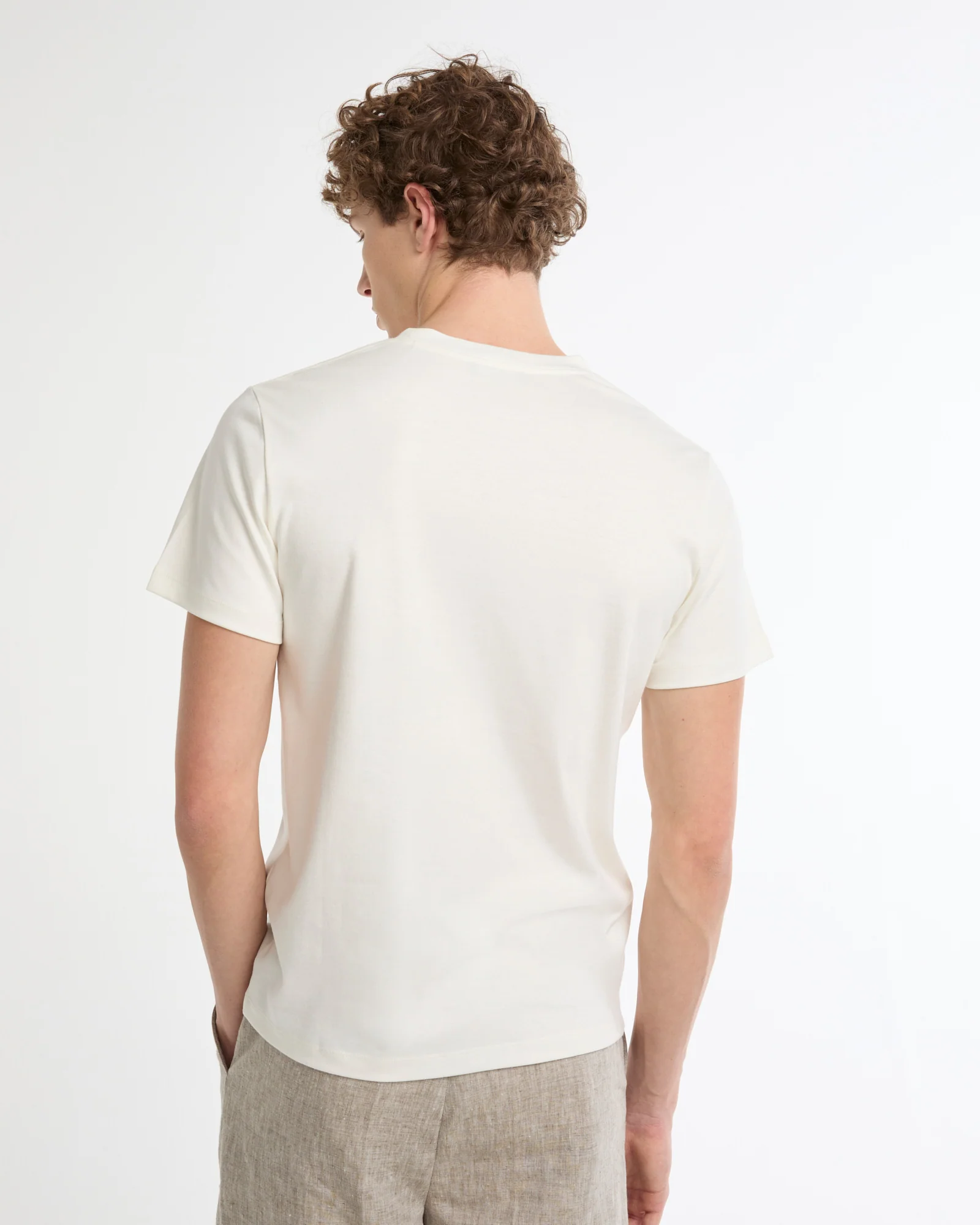 T-shirt en interlock coton et soie - Image 3