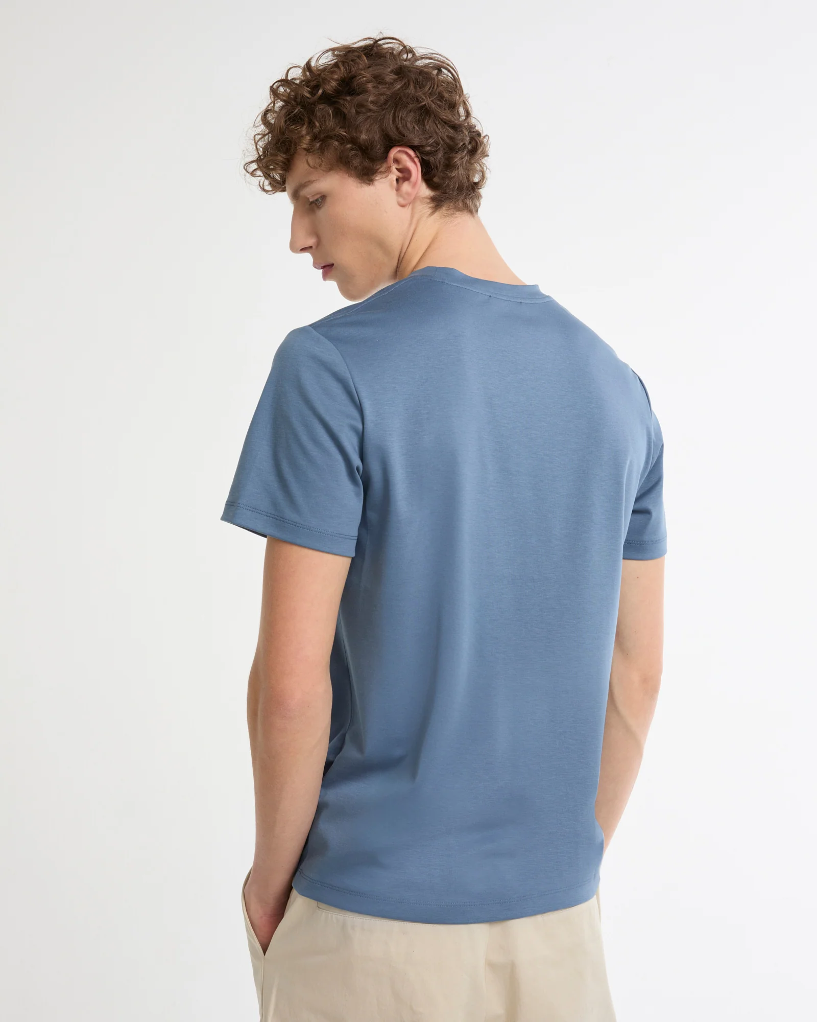 T-shirt en interlock coton et soie - Image 3