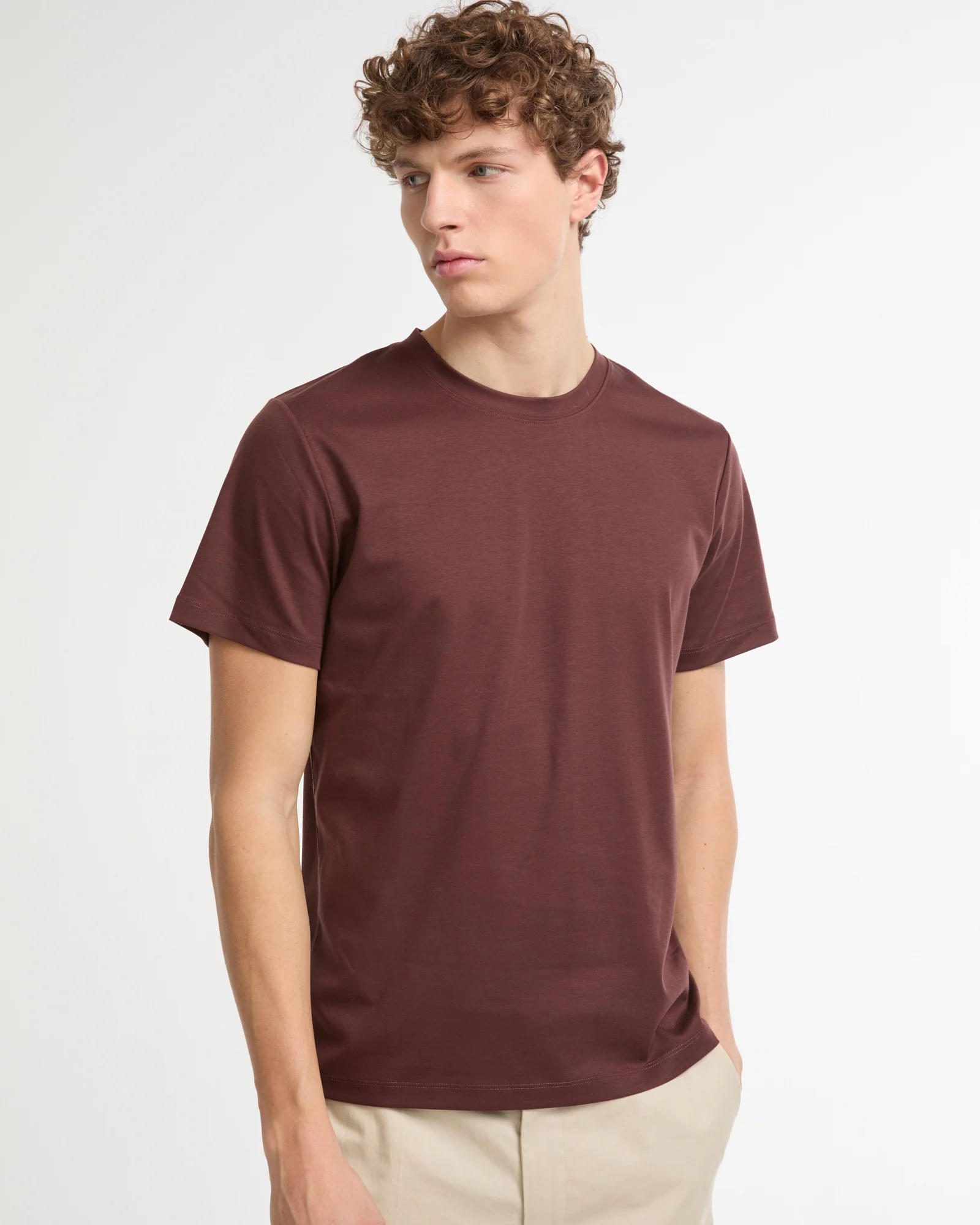 T-shirt en interlock coton et soie - Image 3