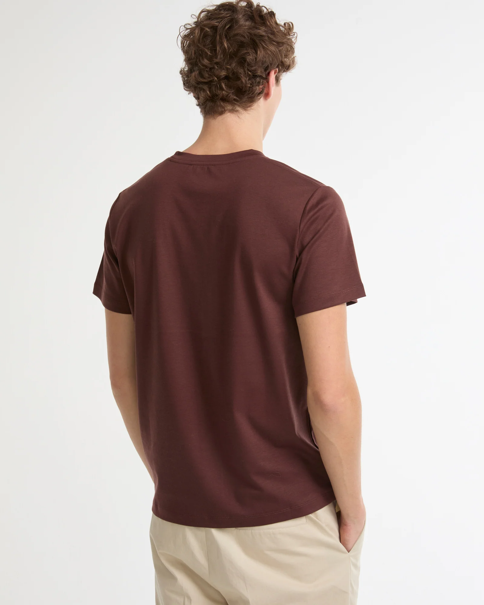T-shirt en interlock coton et soie - Image 4