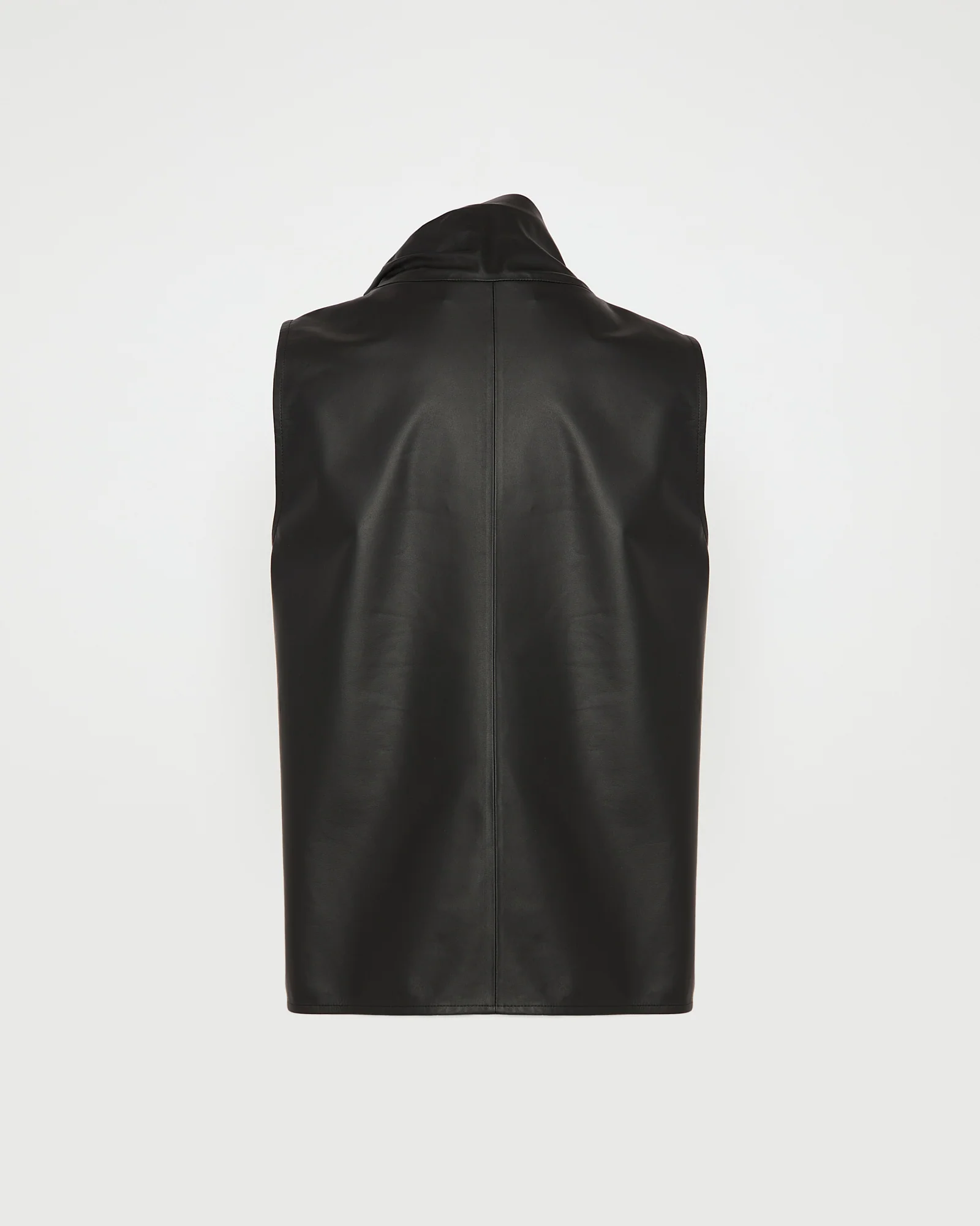 Top drapé en cuir d'agneau - Image 6