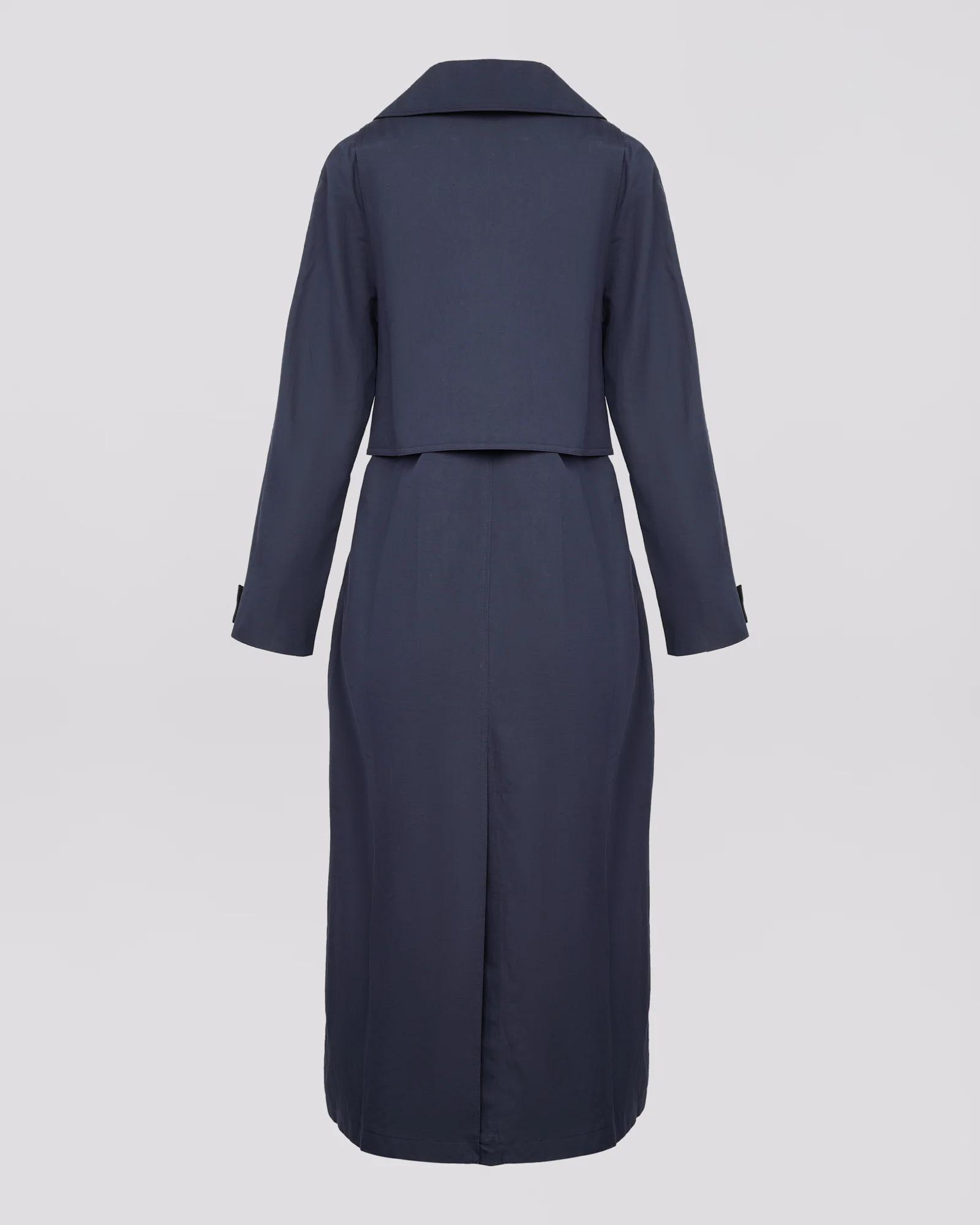 Trench coat en tissu coton lin - Image 7