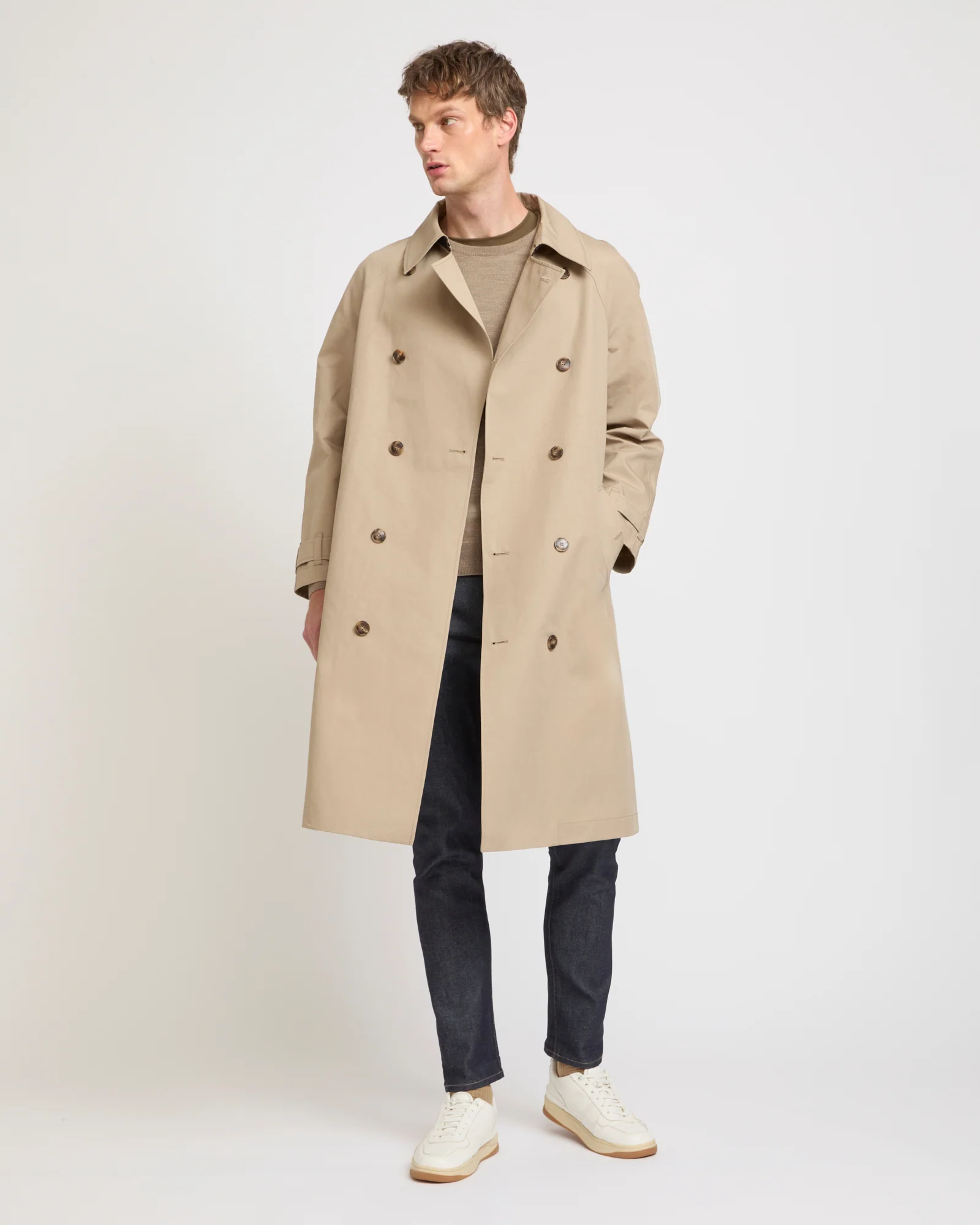 Trench en coton double face bicolore - Image 2