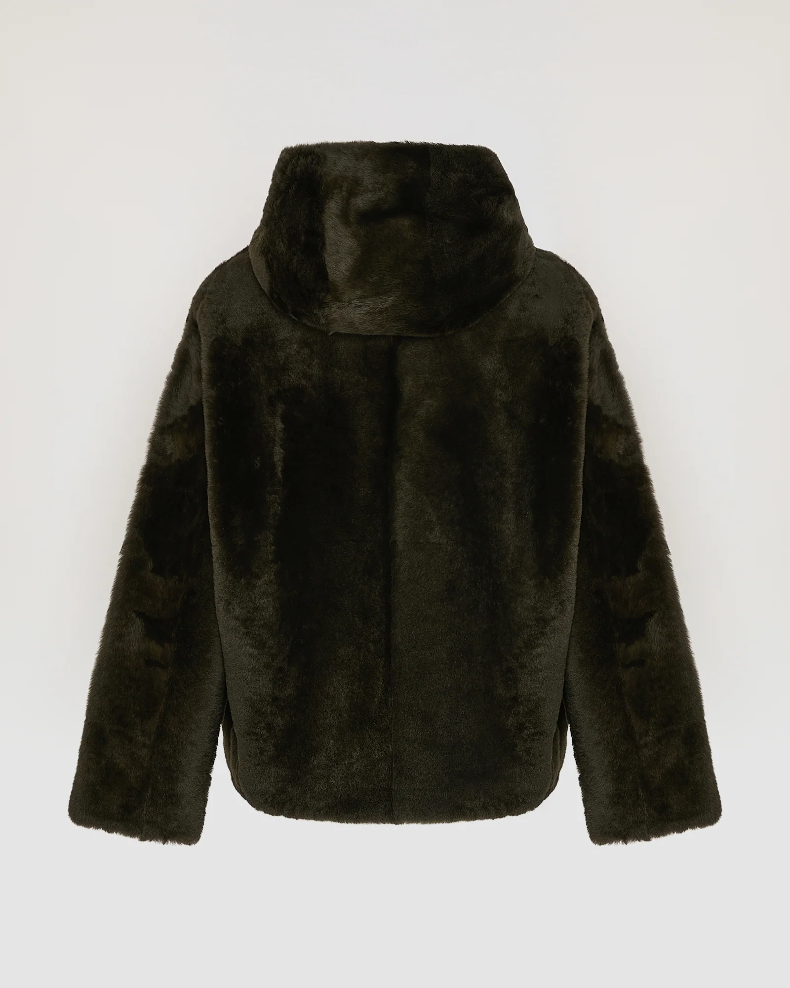 Veste à capuche en peau lainée - Image 7