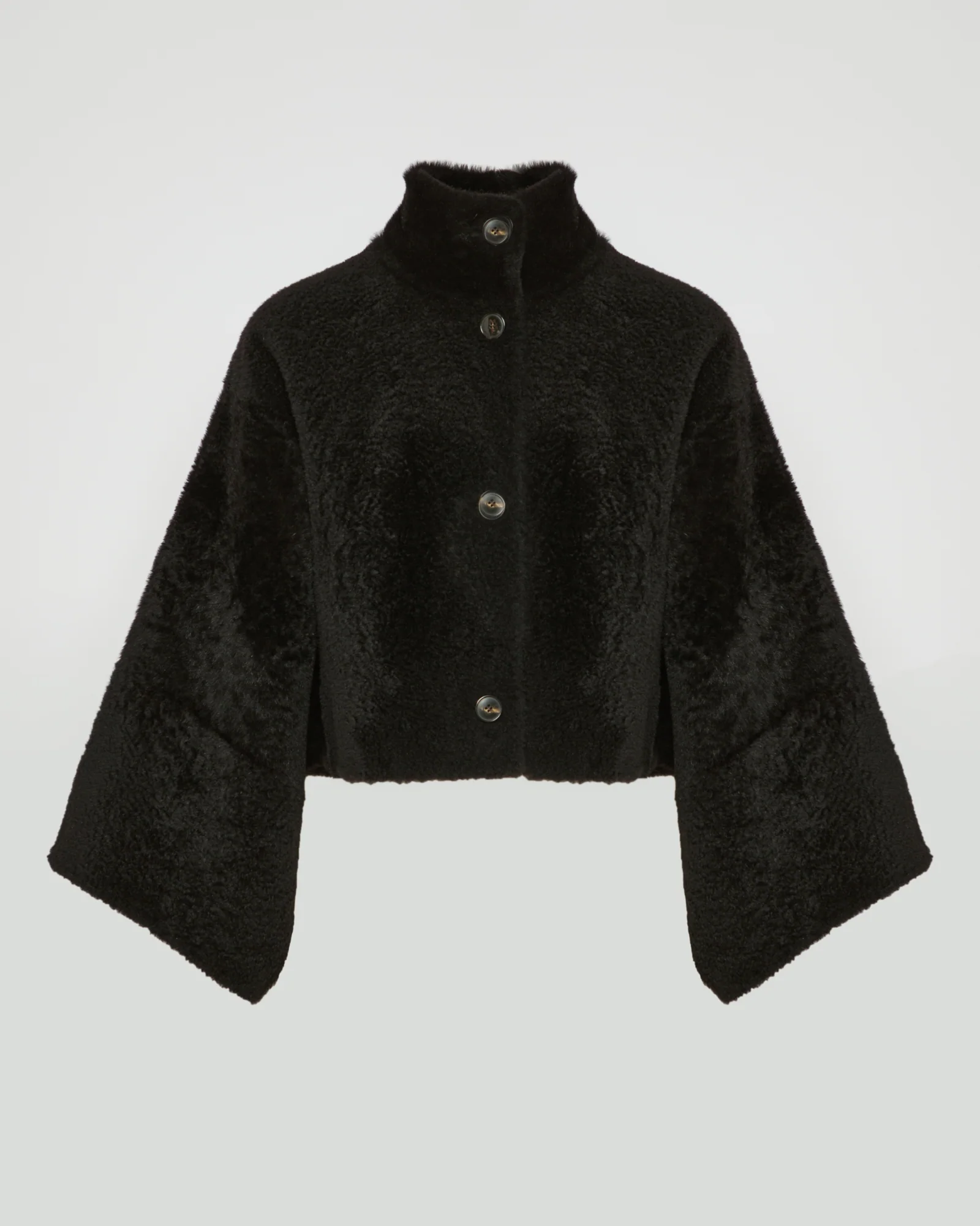 Veste ample en agneau façon astrakan