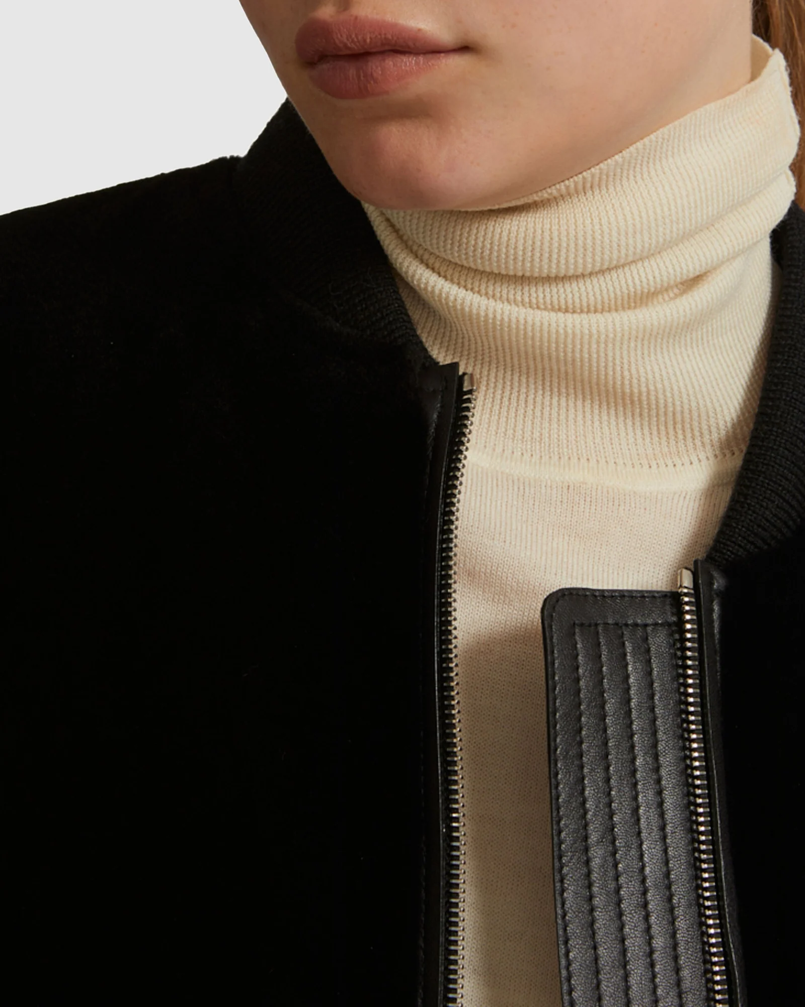 Veste bombers en fourrure de vison rasé - Image 4