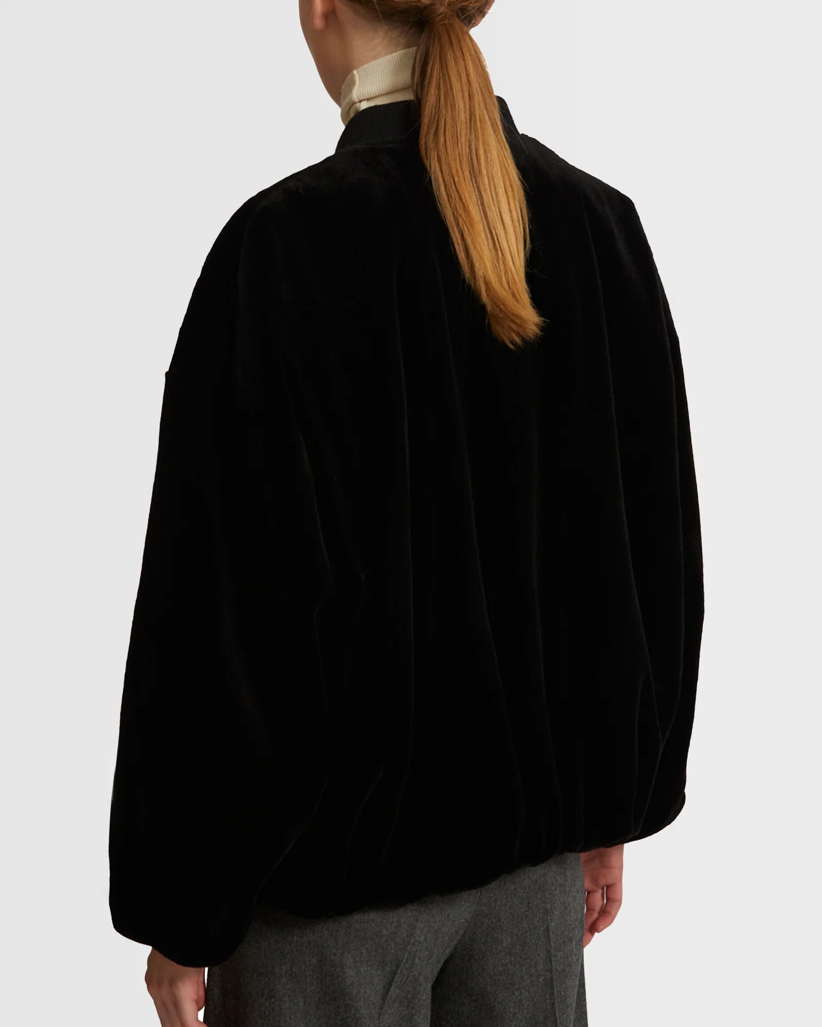 Veste bombers en fourrure de vison rasé - Image 5
