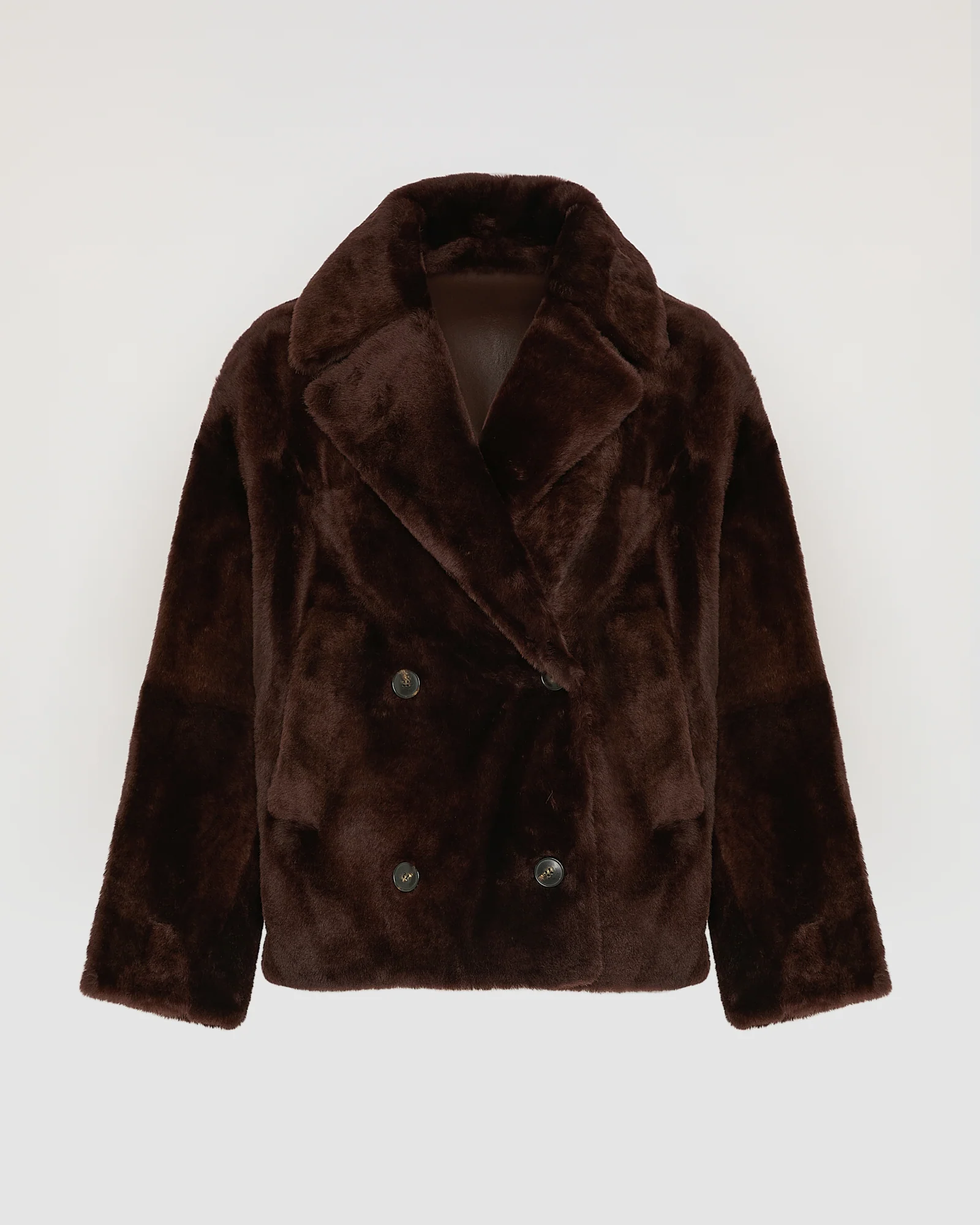 Veste caban en peau lainée - Image 6