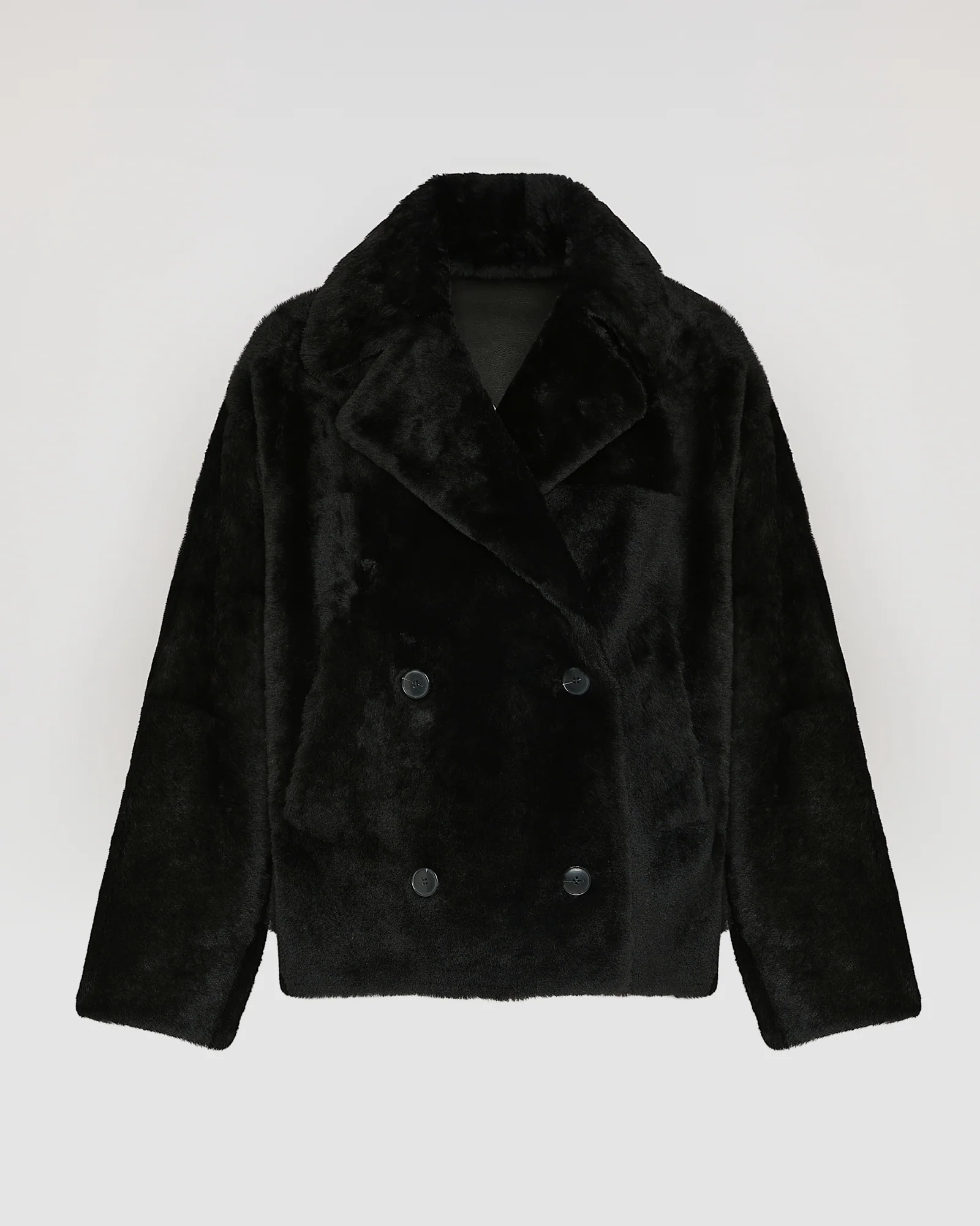 Veste caban en peau lainée - Image 6