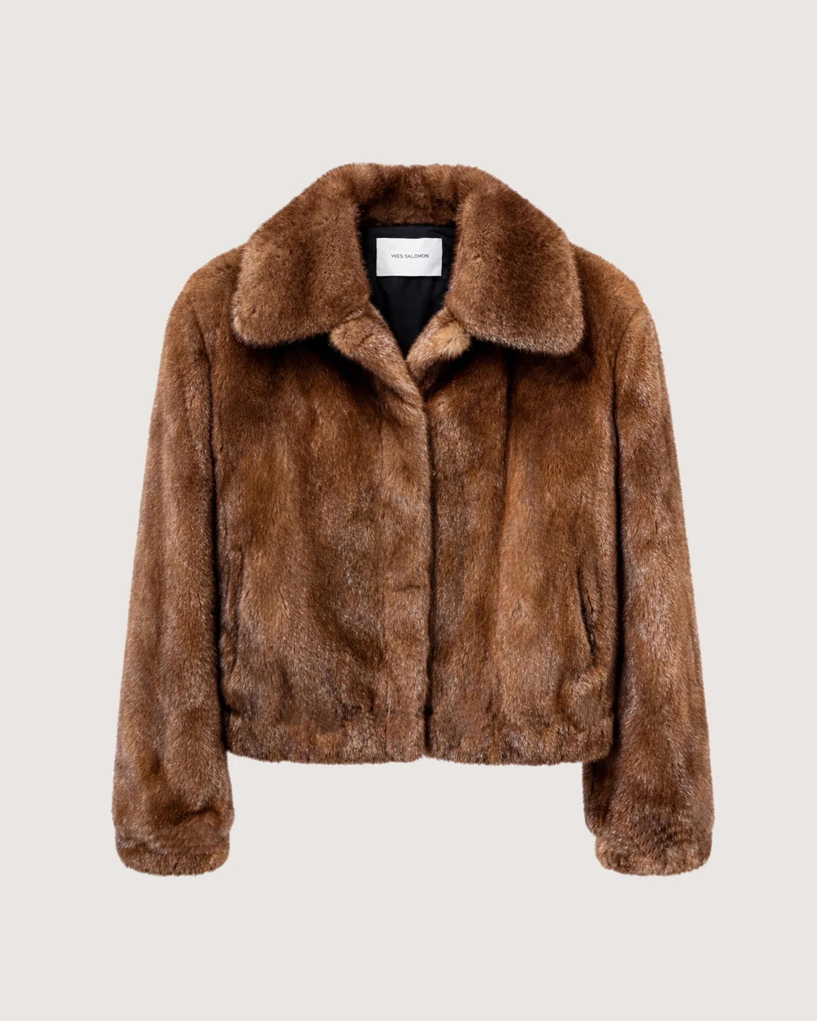 Veste caban en fourrure de vison long poil - Image 2