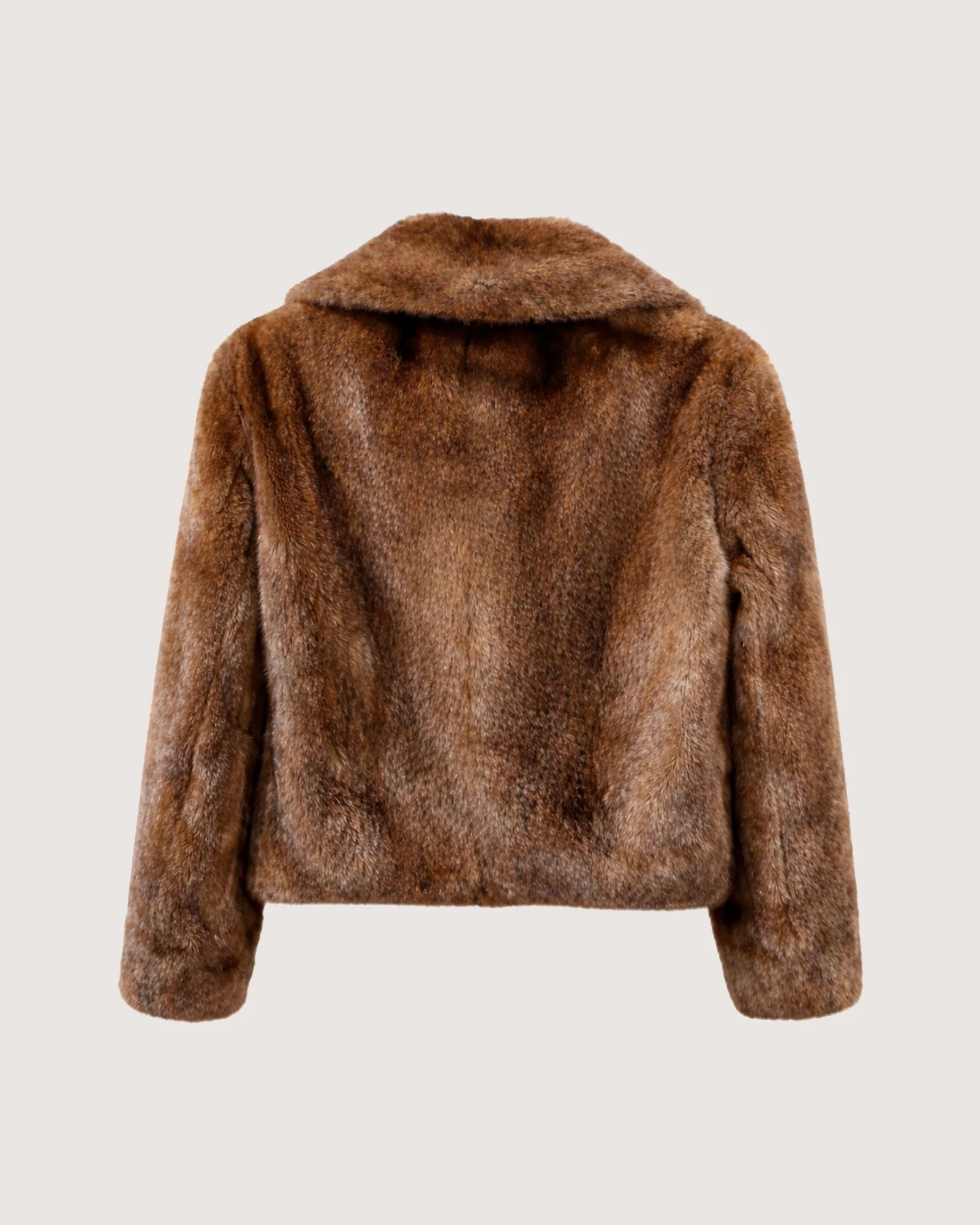Veste caban en fourrure de vison long poil - Image 3