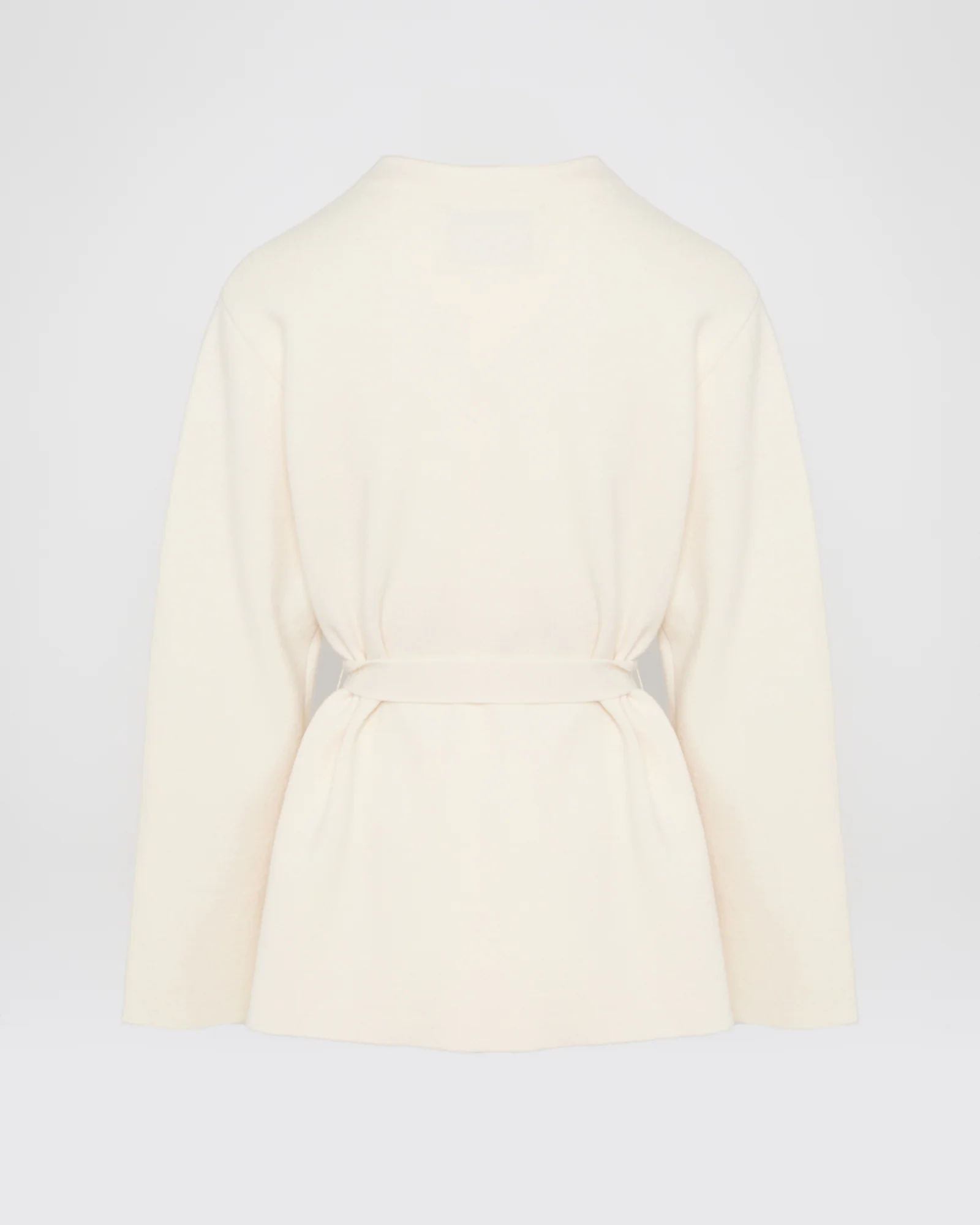 Veste ceinturée en maille et fourrure de vison - Image 5
