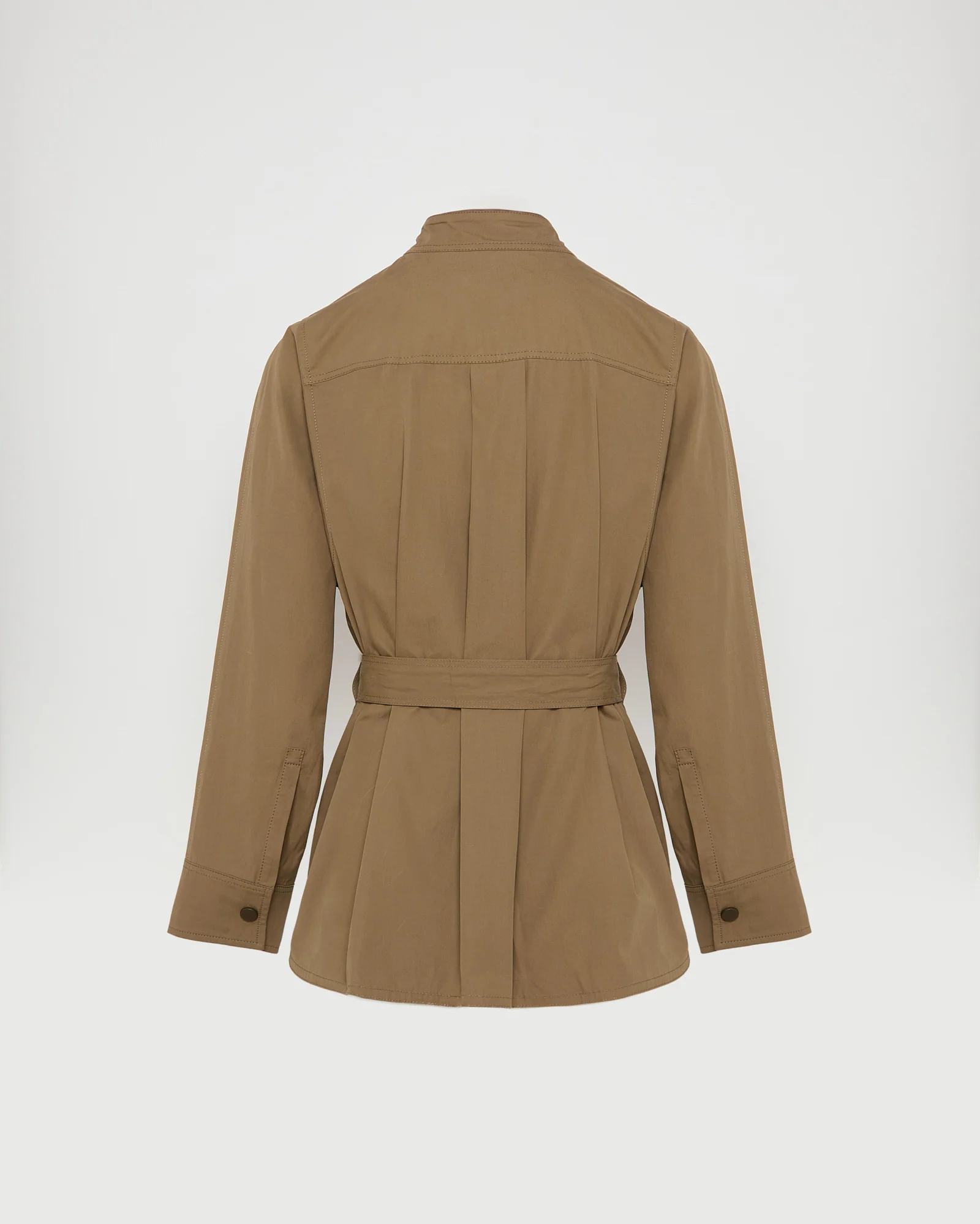 Veste saharienne ceinturée en tissu coton - Image 7