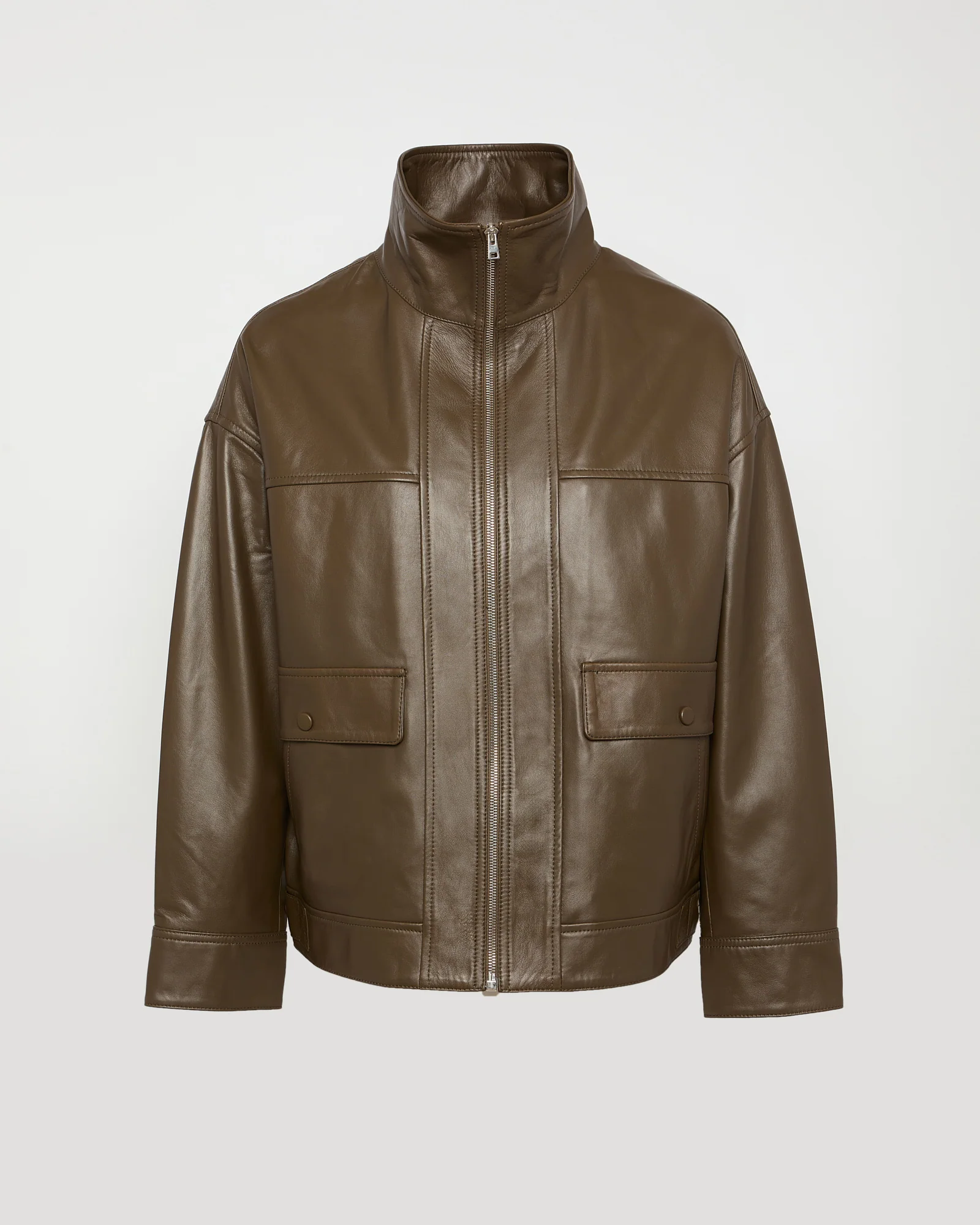 Veste courte en cuir d'agneau - Image 4