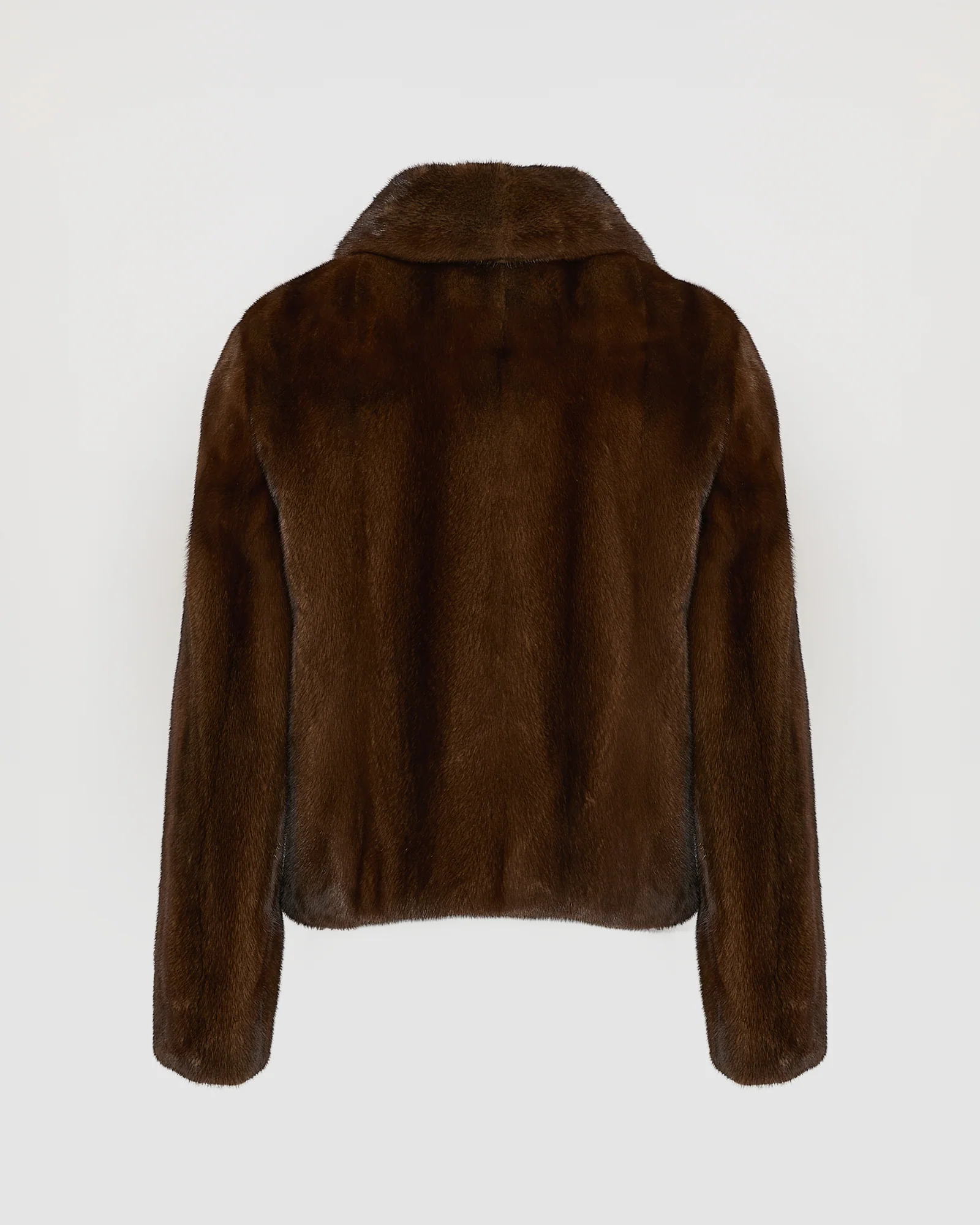 Veste courte en fourrure de vison à poils longs - Image 8