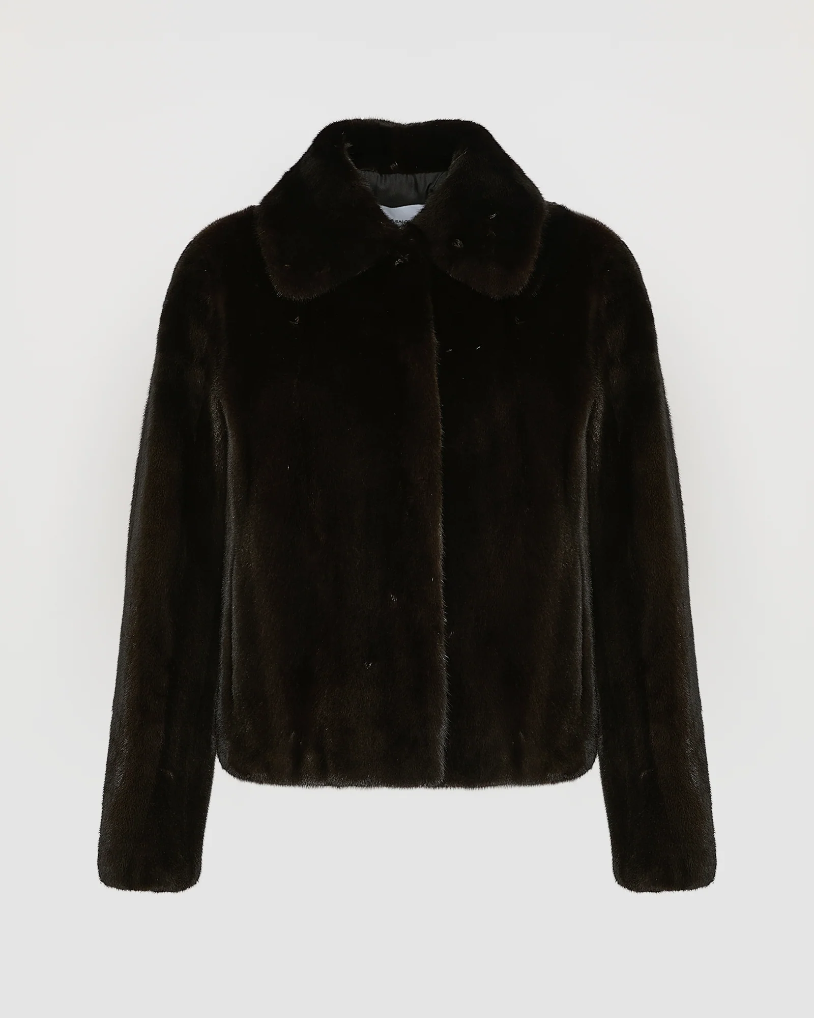 Veste courte en fourrure de vison à poils longs - Image 5