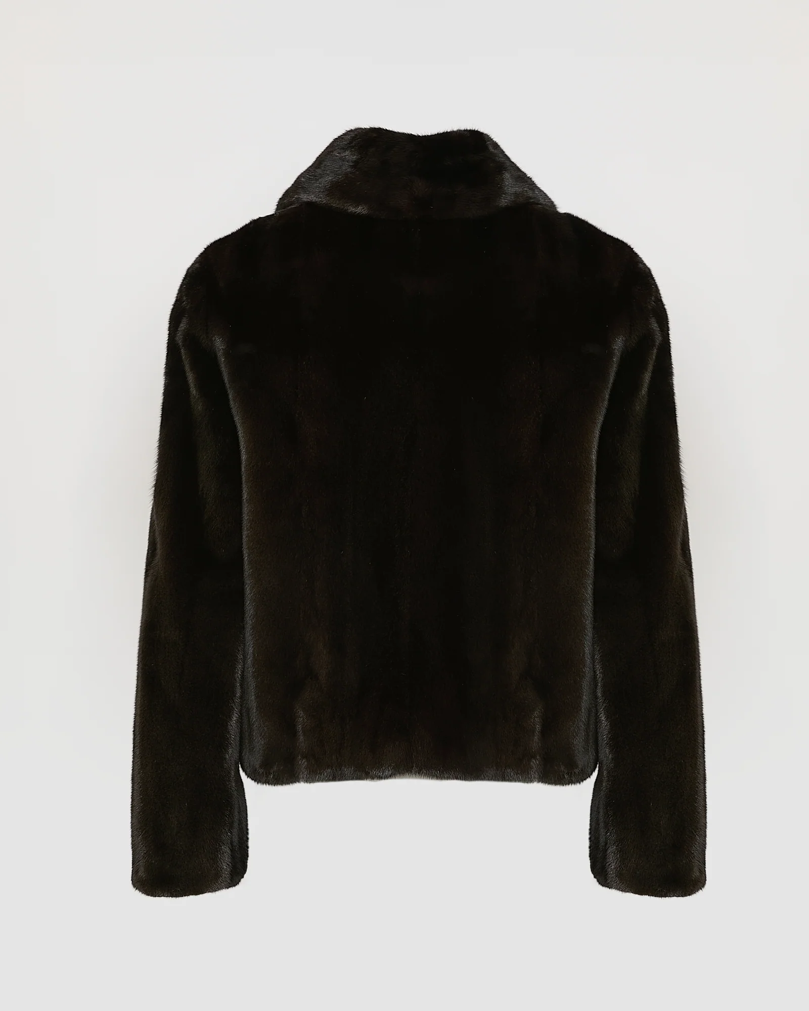Veste courte en fourrure de vison à poils longs - Image 6