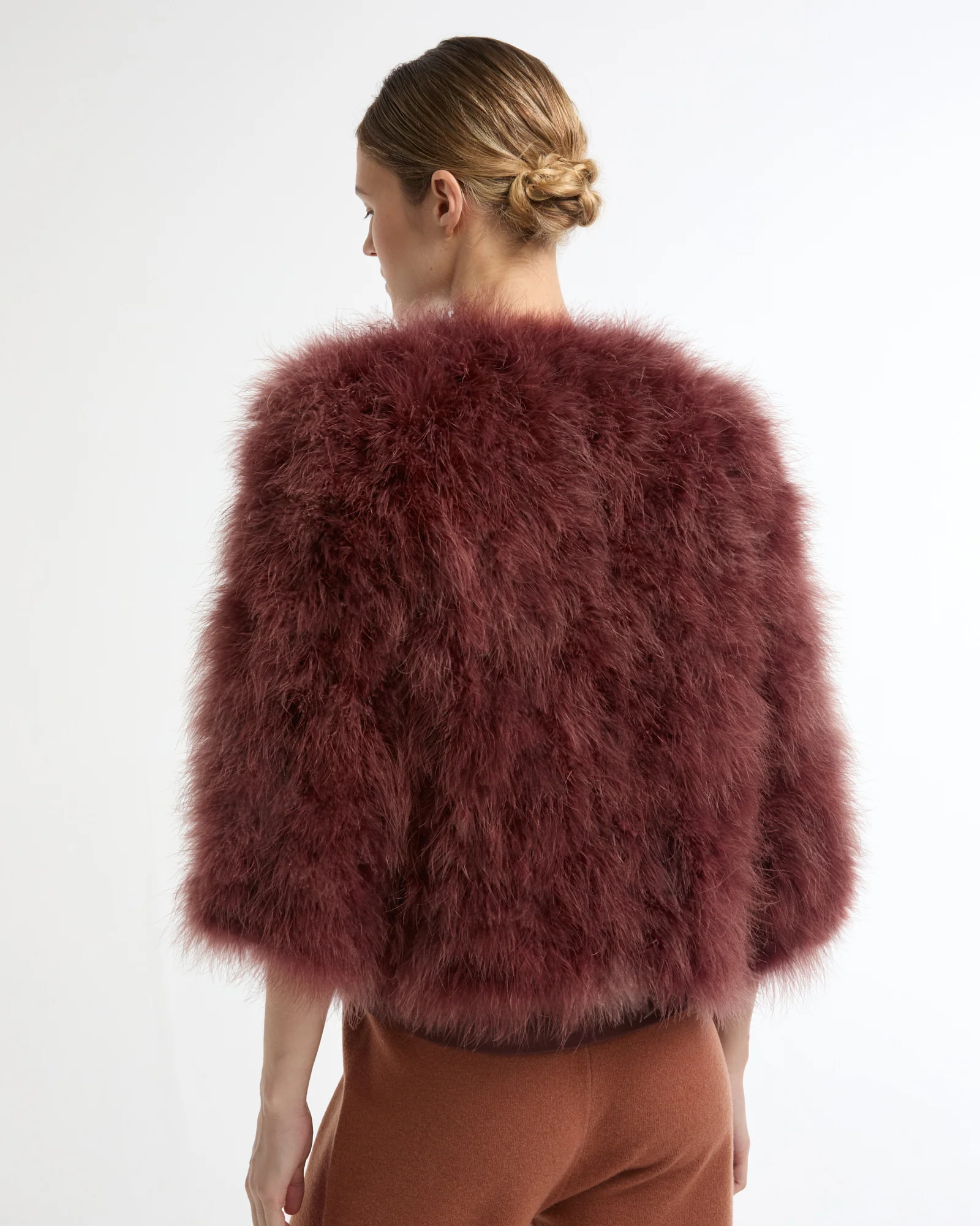 Veste courte en plumes - Image 3