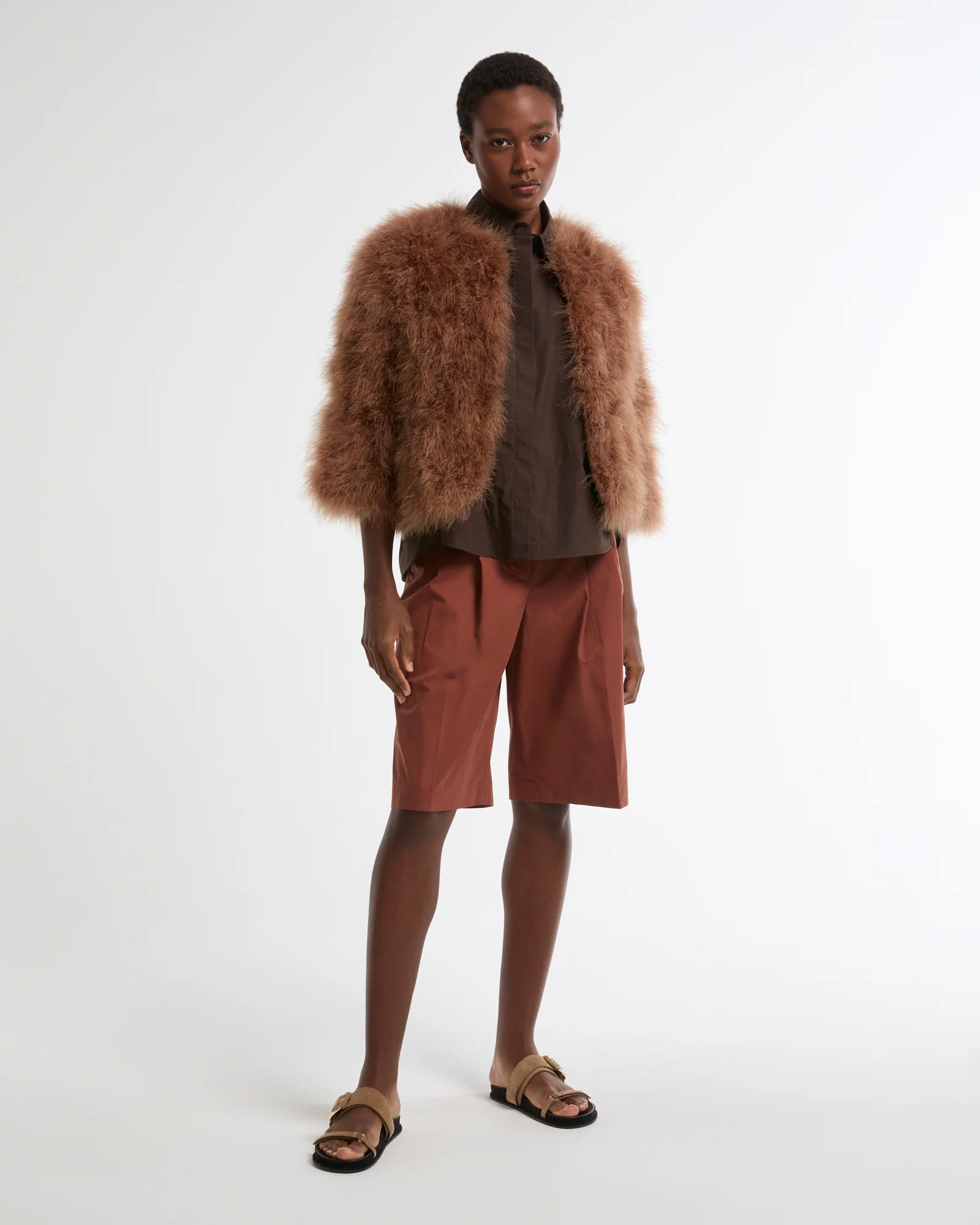 Veste courte en plumes - Image 3