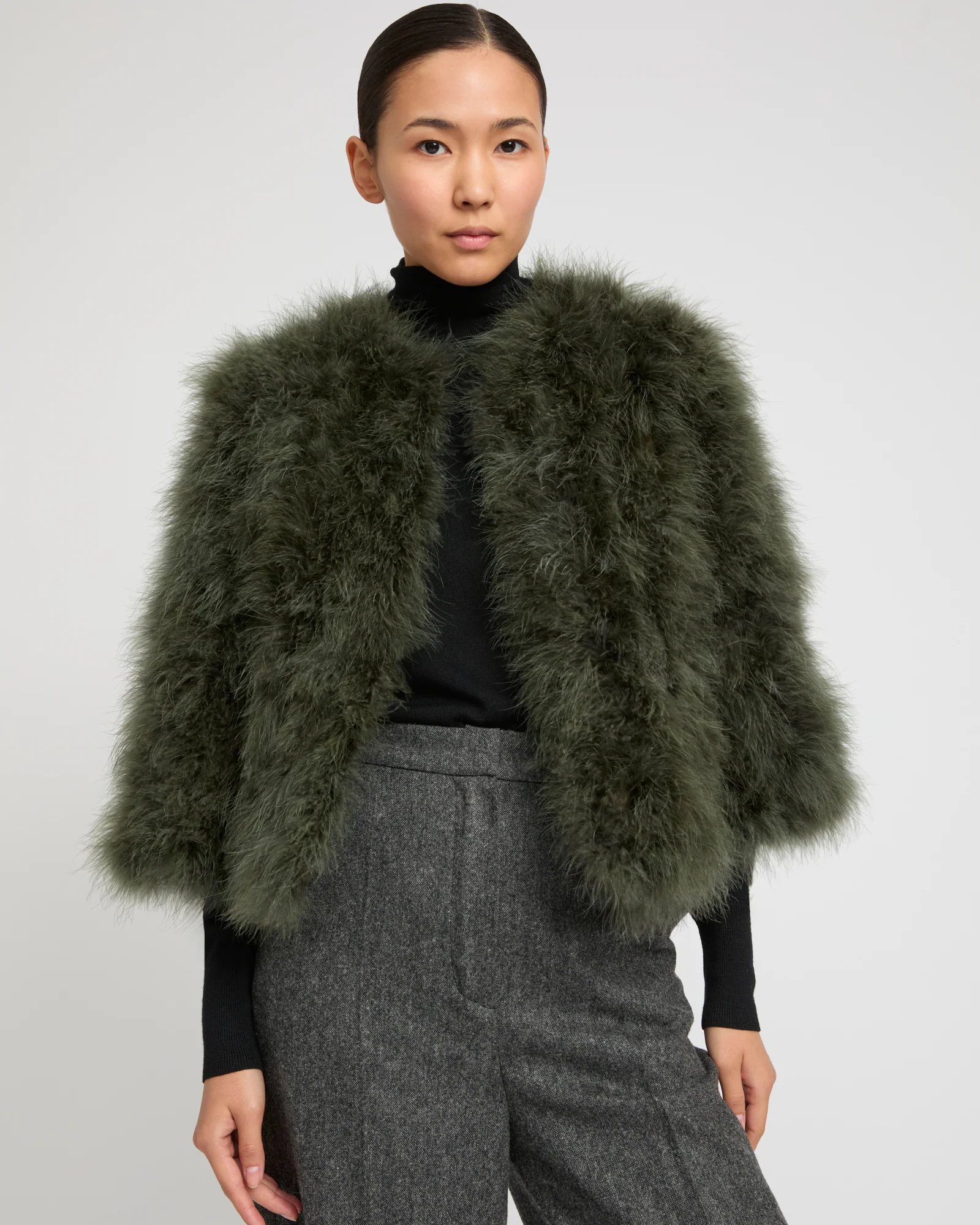 Veste courte en plumes - Image 3