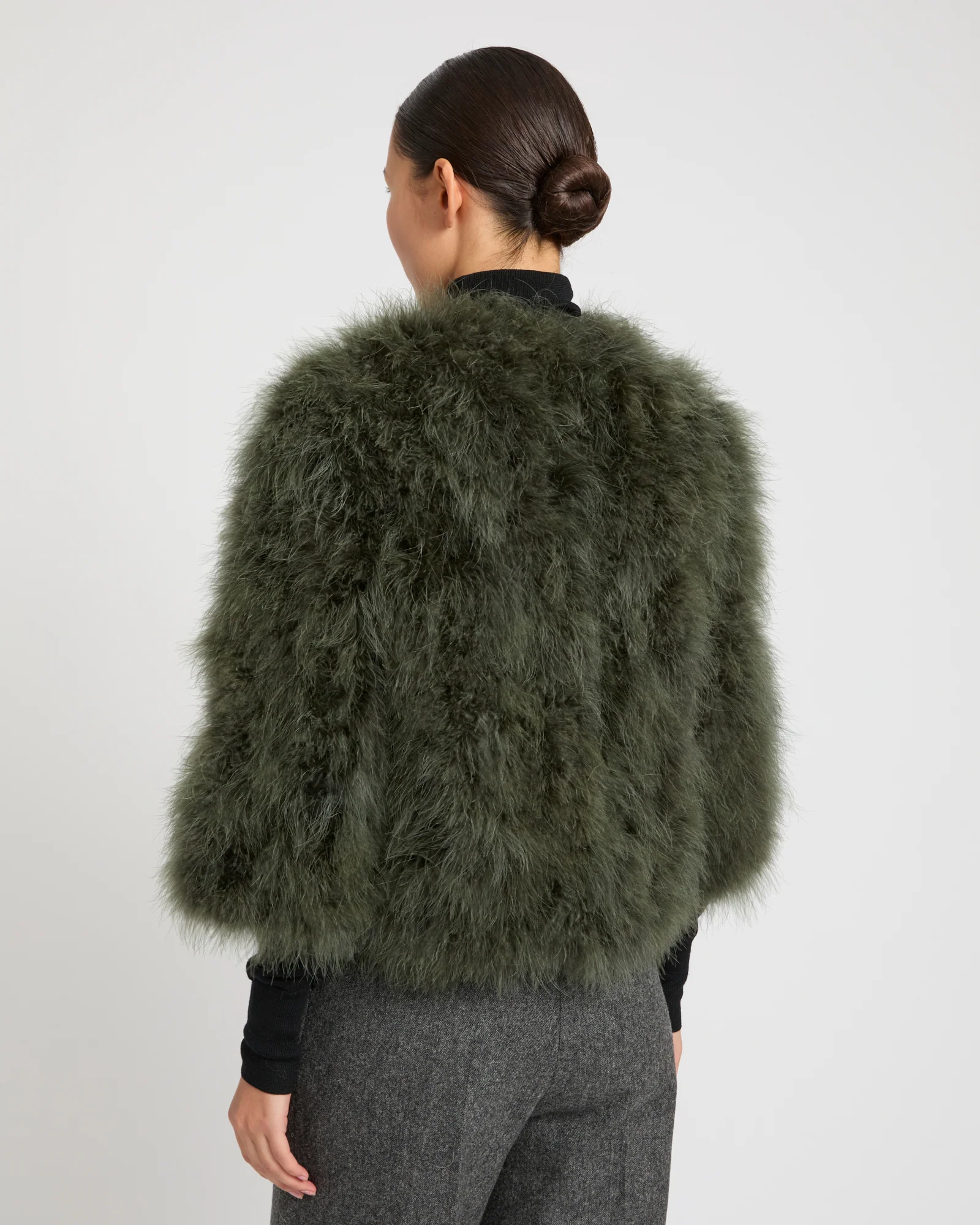 Veste courte en plumes - Image 4
