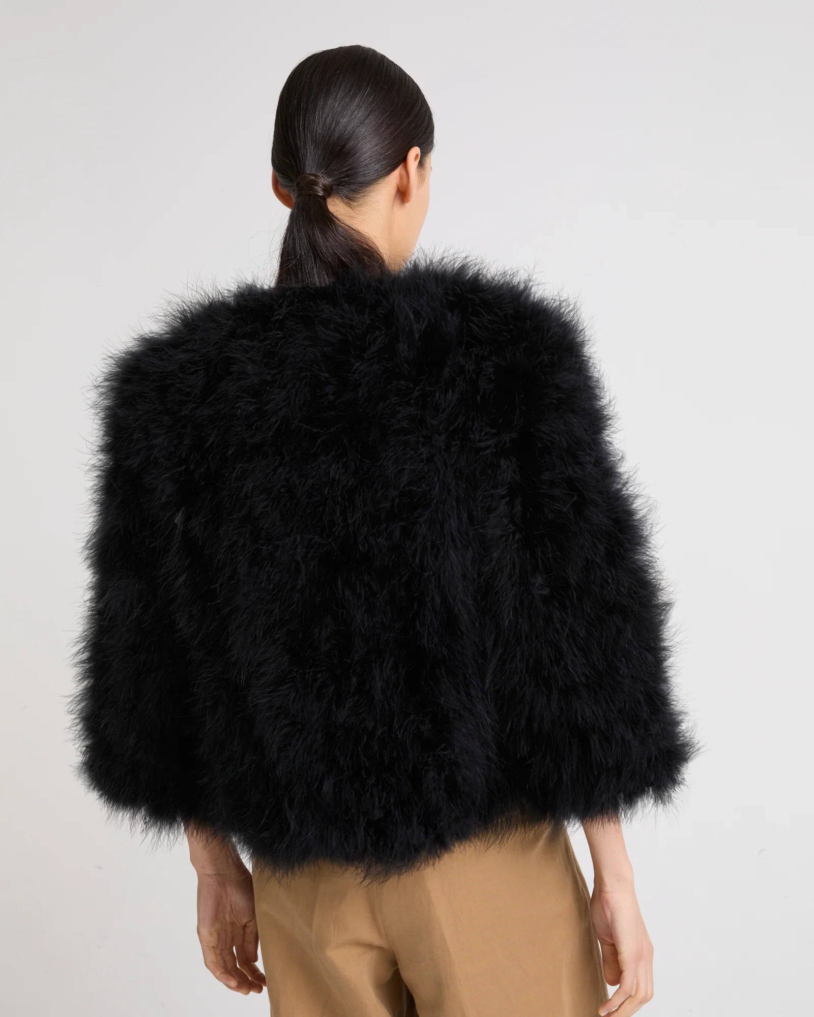 Veste courte en plumes - Image 3