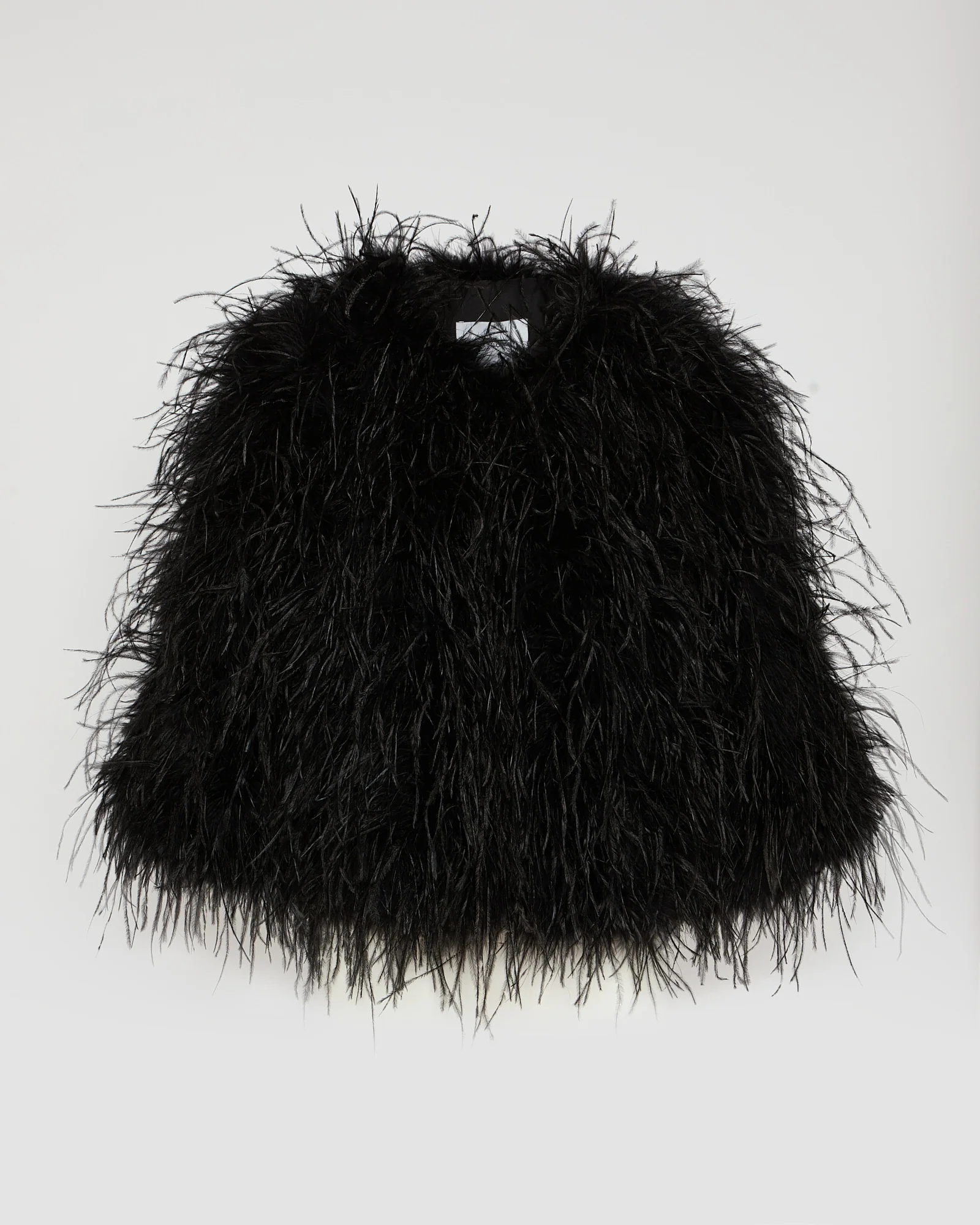 Veste courte en plumes d'autruche - Image 5