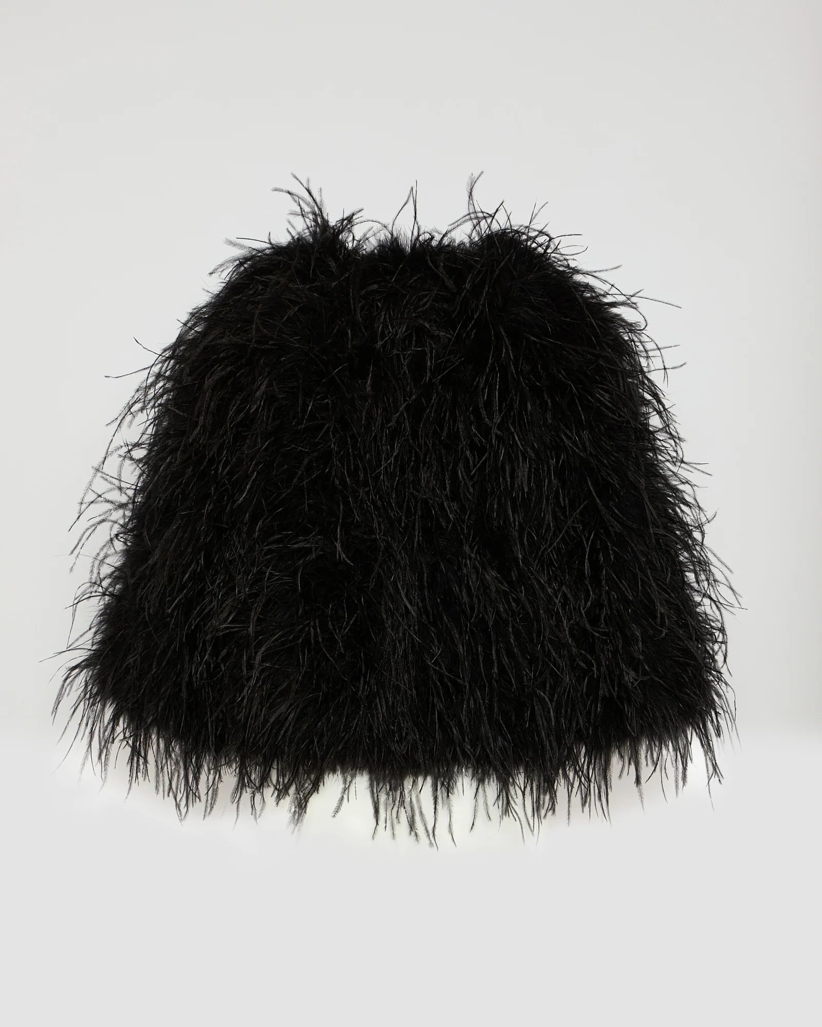 Veste courte en plumes d'autruche - Image 6