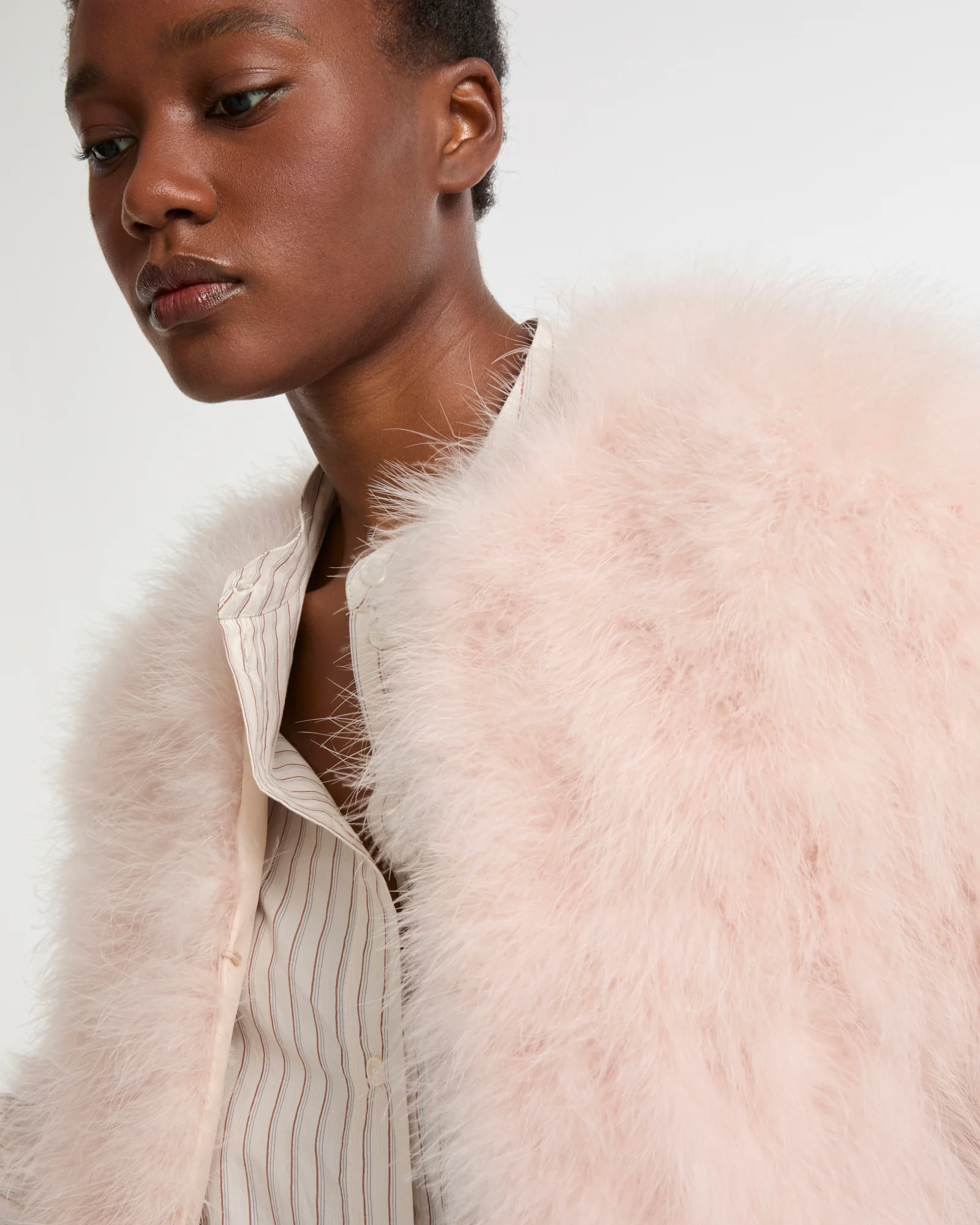 Veste courte en plumes - Image 3