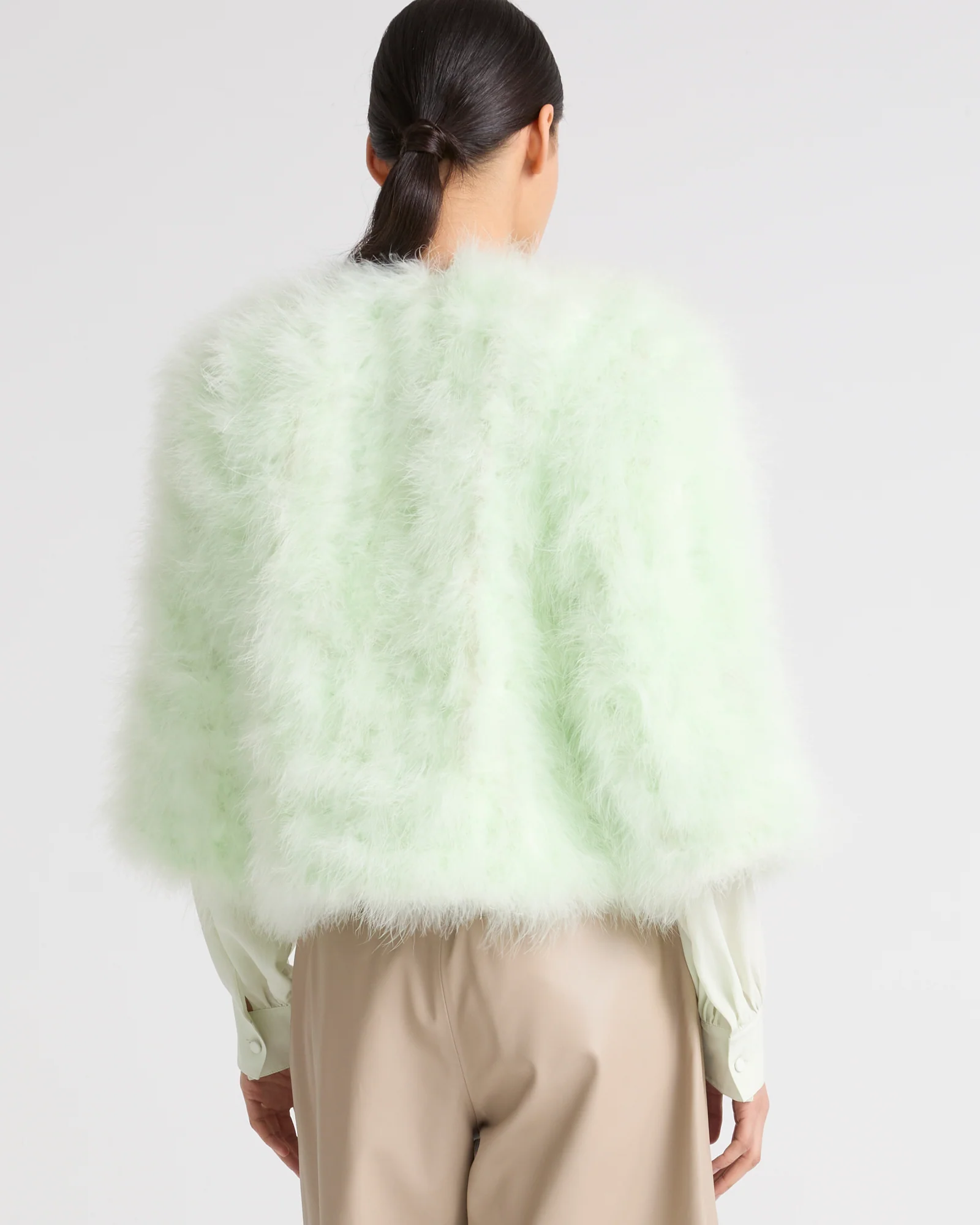 Veste courte en plumes - Image 3