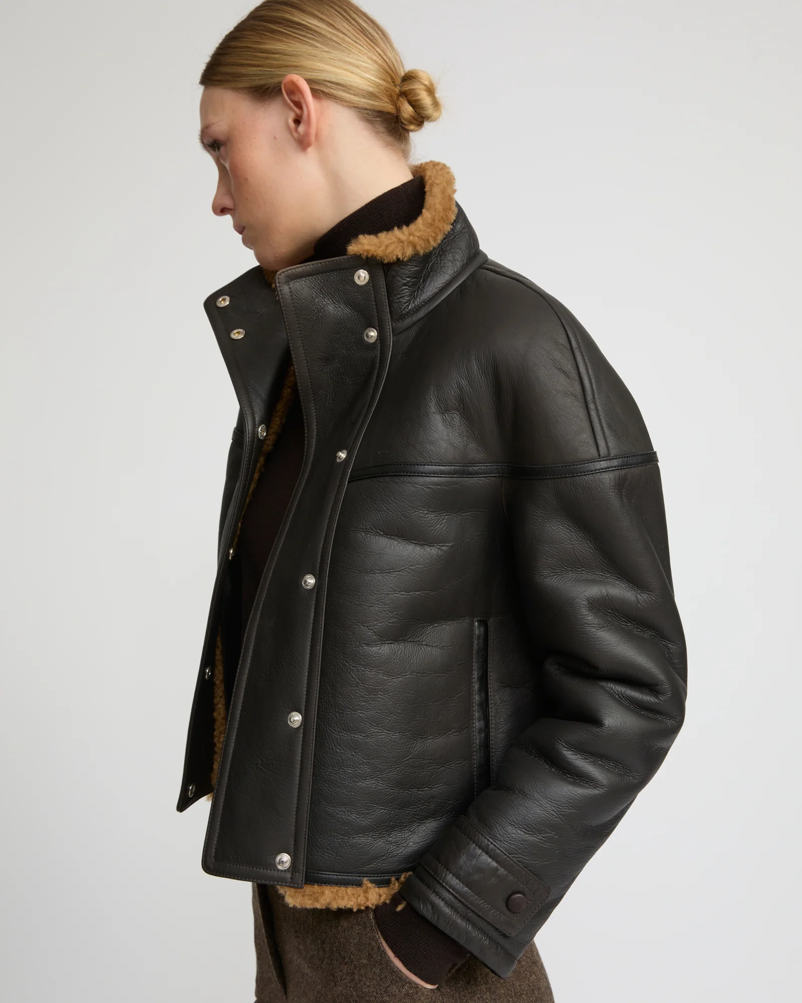 Veste croppée en mérinos gonfio - Image 2