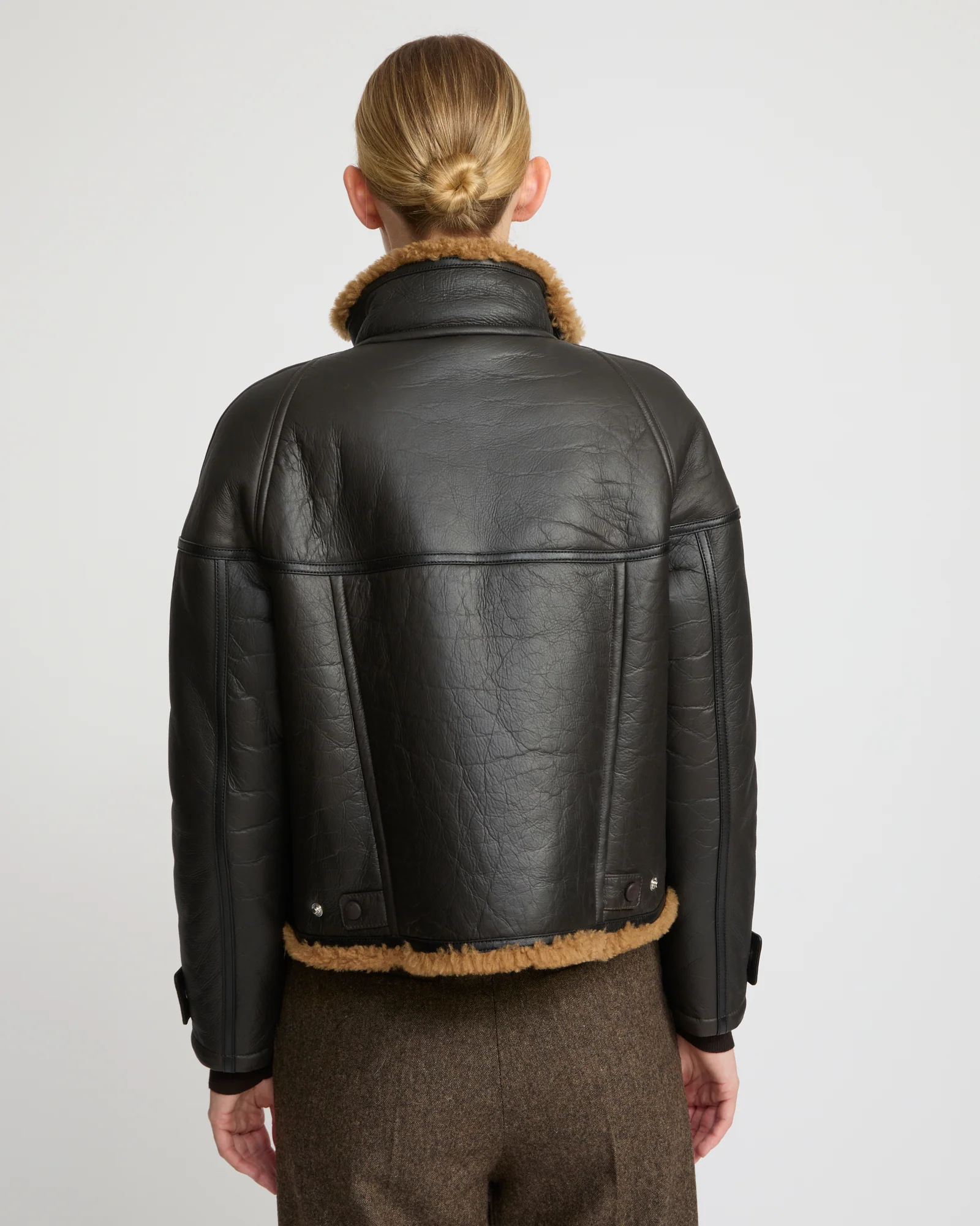 Veste croppée en mérinos gonfio - Image 5