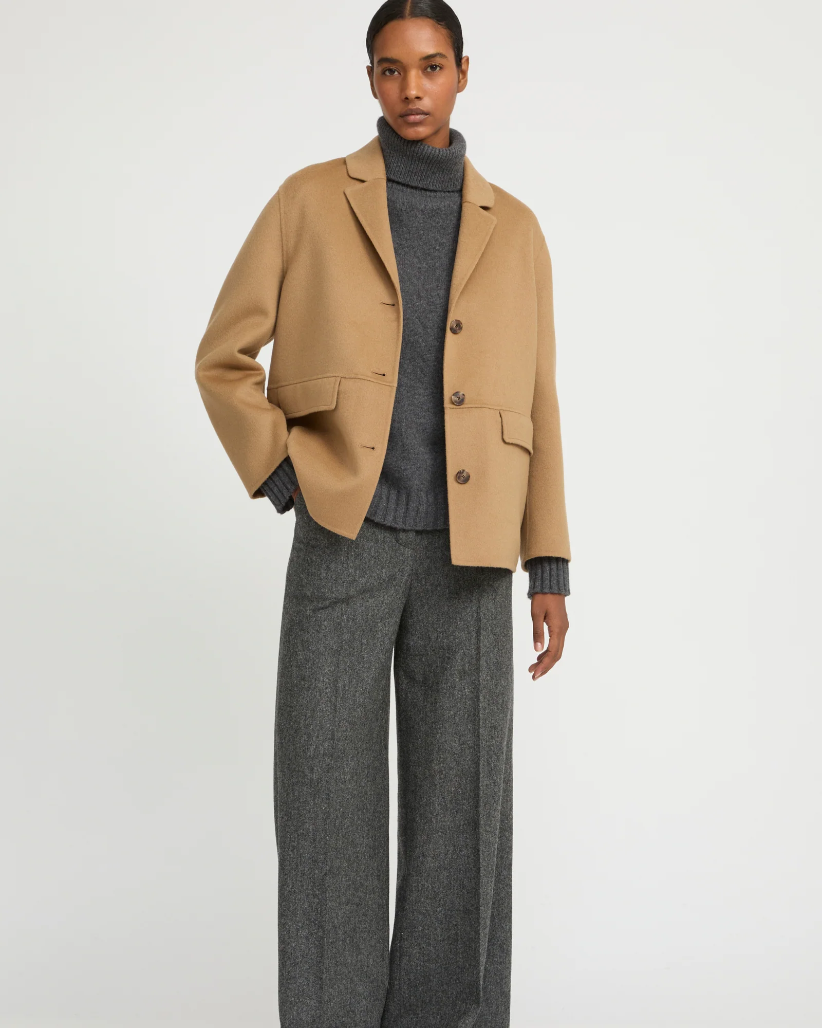 Veste en lainage cachemire double face - Image 3