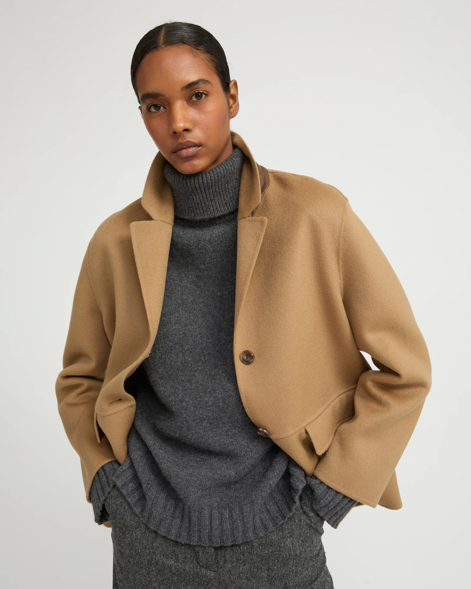 Veste en lainage cachemire double face - Image 4