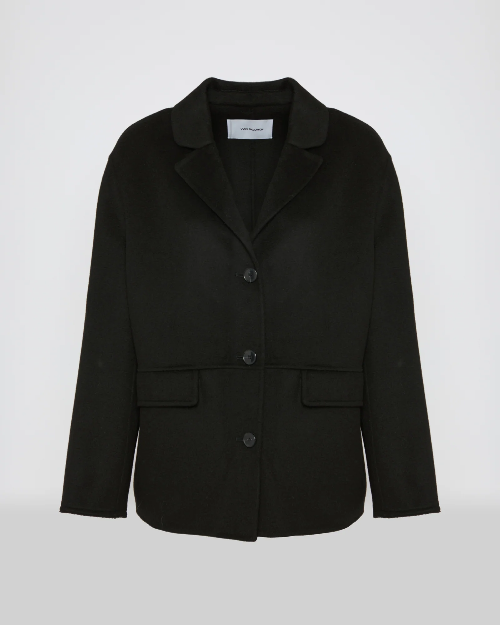 Veste en cachemire mélangé double face
