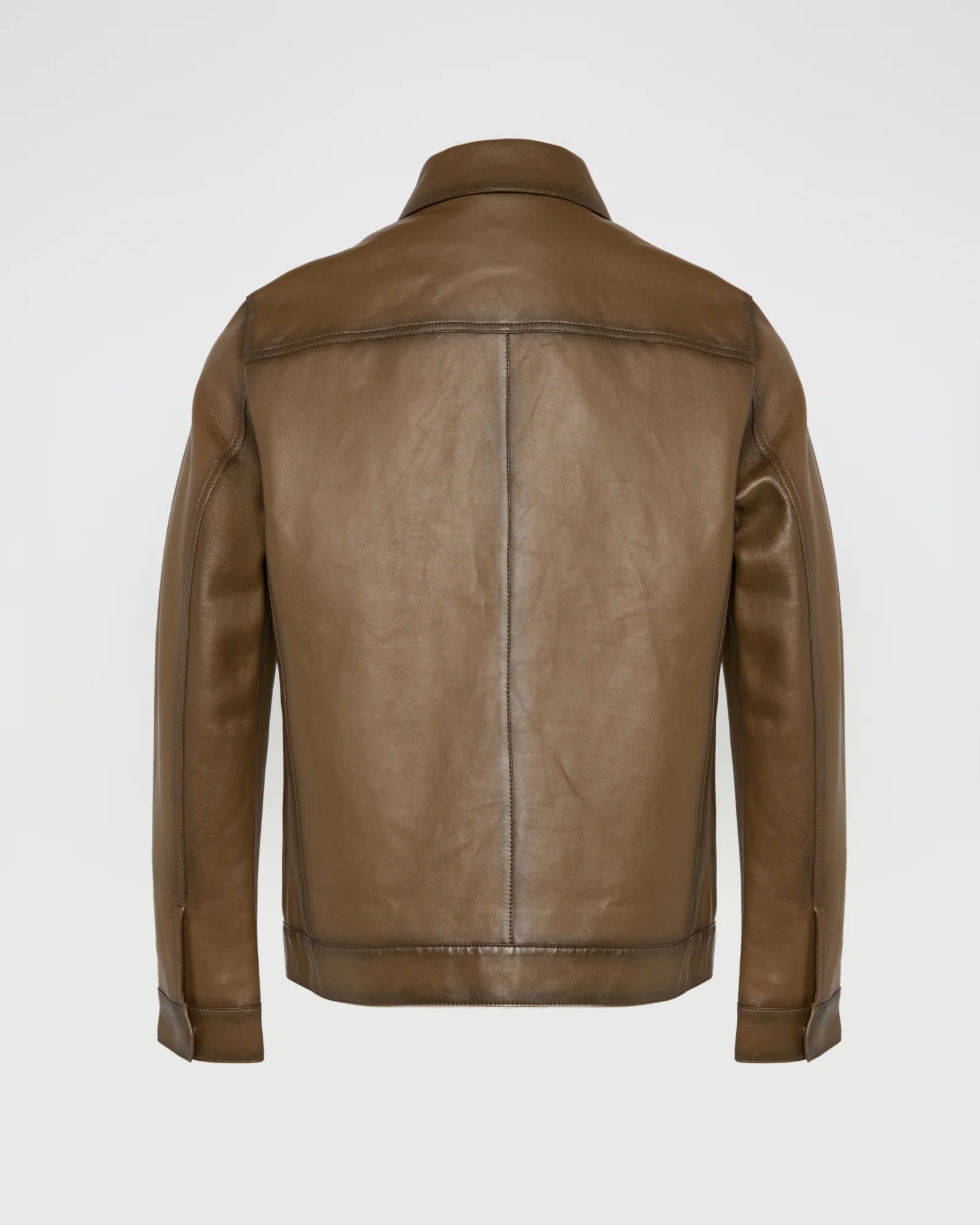 Veste en cuir esprit denim jacket - Image 6