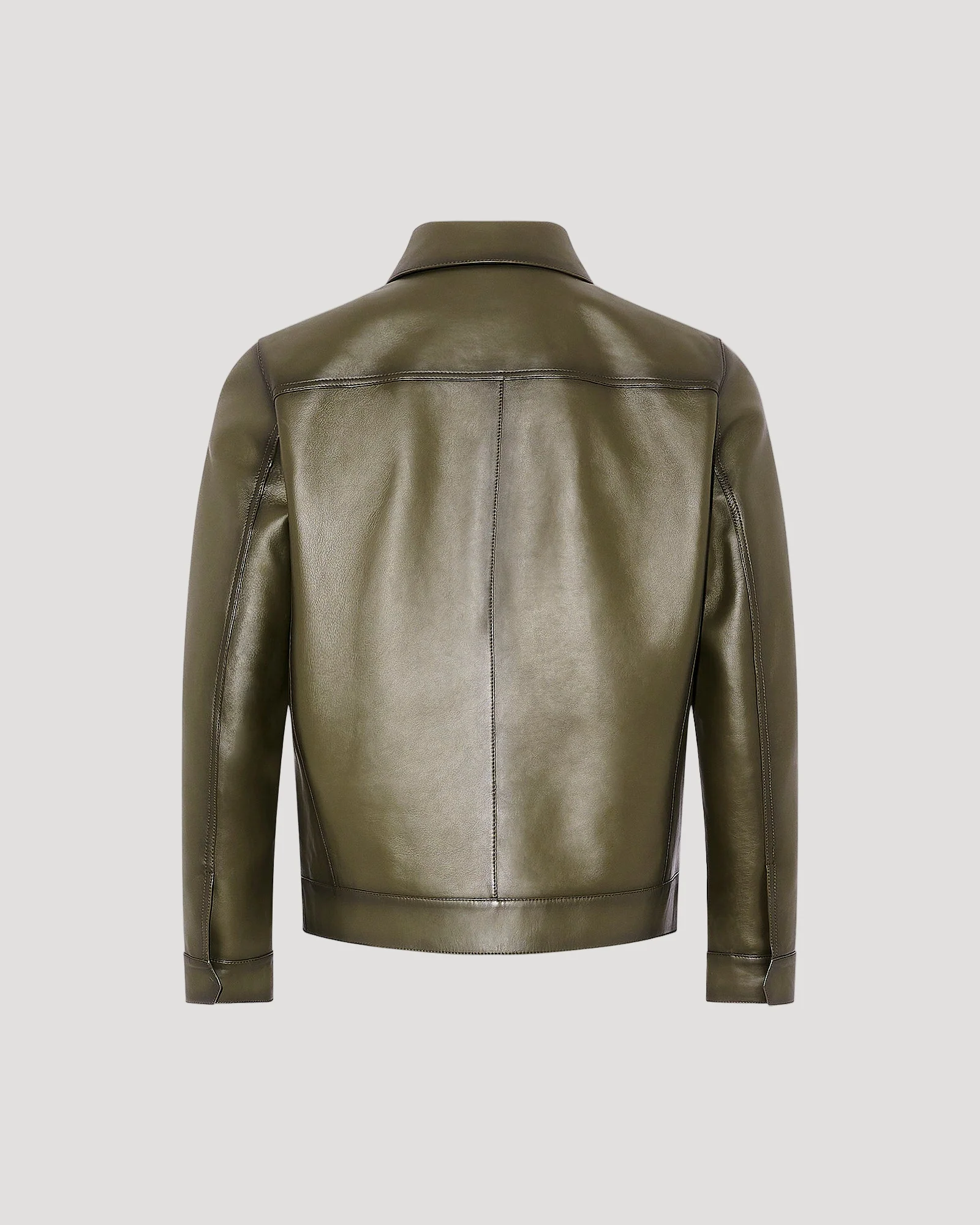 Veste en cuir esprit denim jacket - Image 6