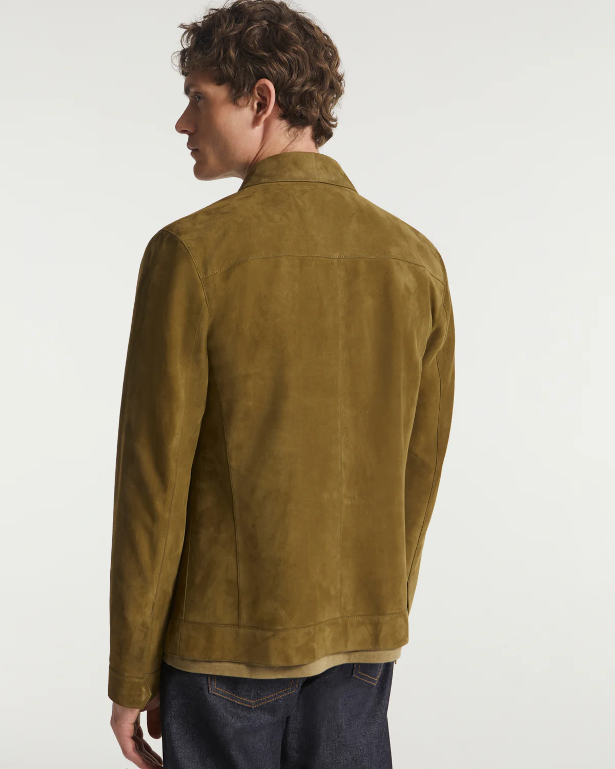 Veste en cuir velours double face envers nappa - Image 4