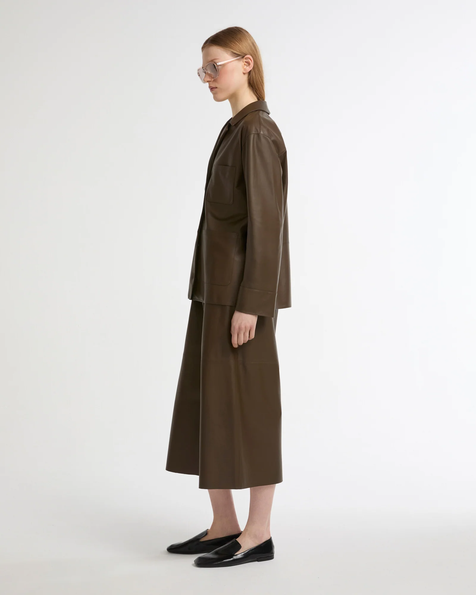 Veste en cuir d'agneau